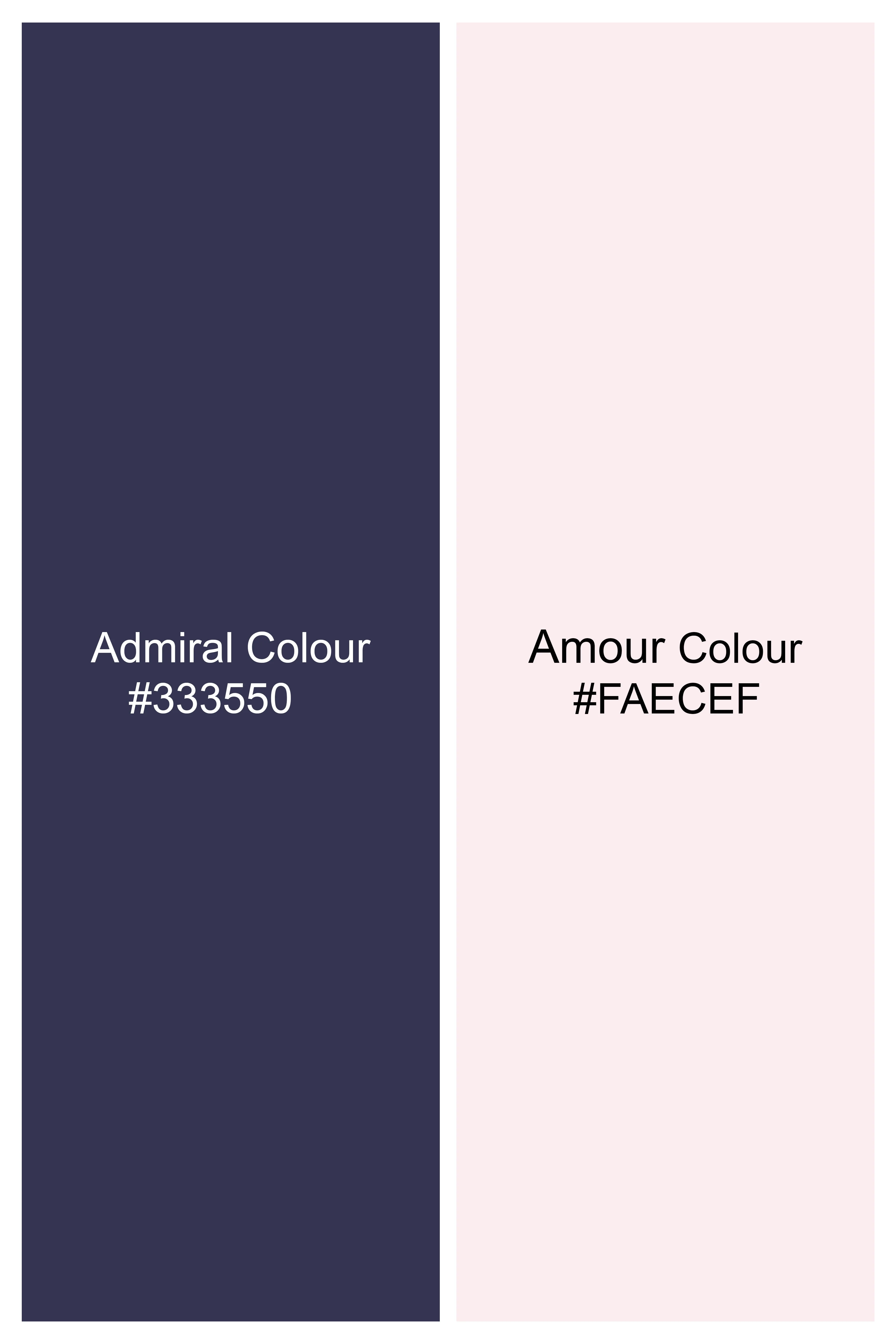 Admiral Blue Windowpane Wool Rich Double Breasted Suit - Image 15