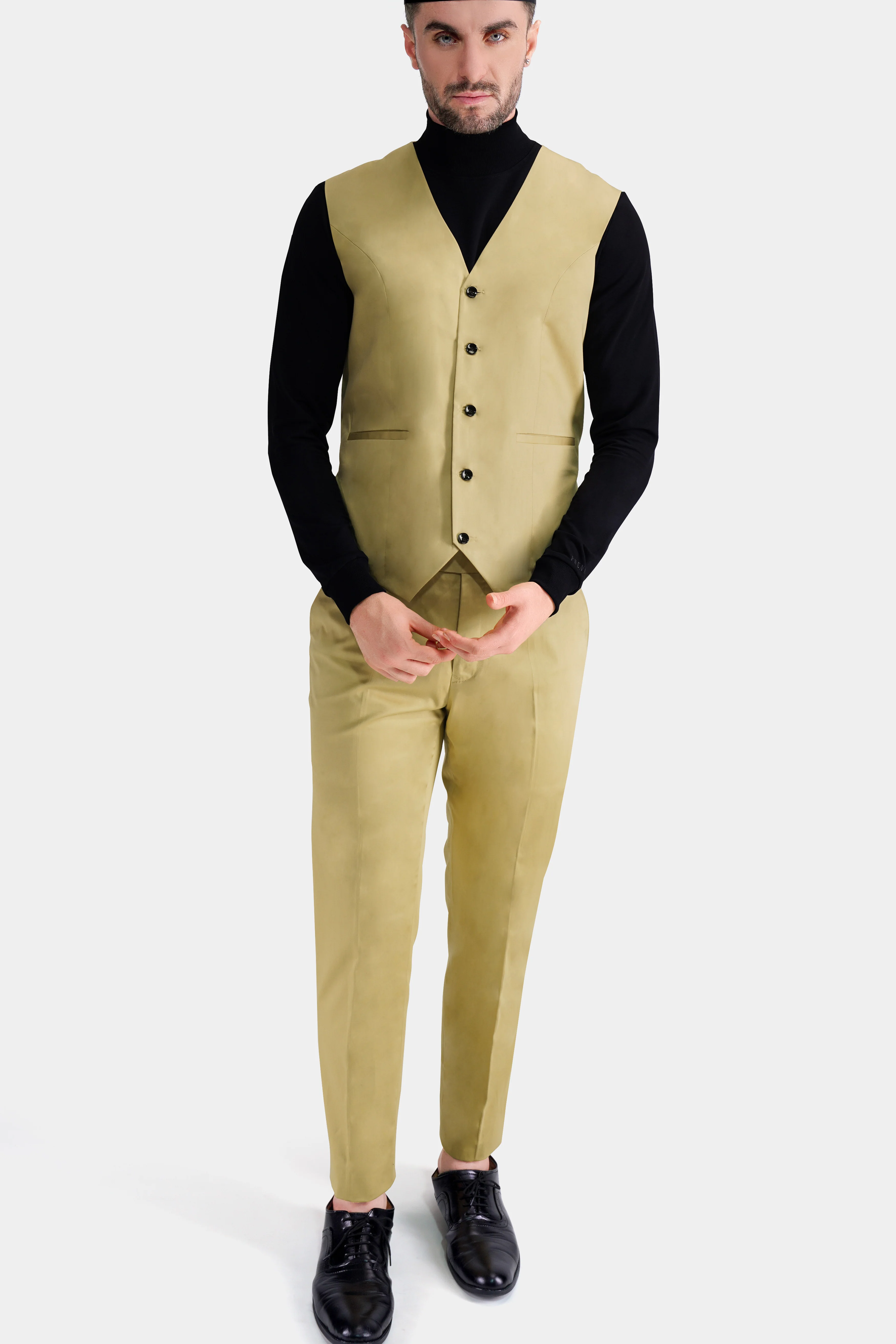 Apache Brown Premium Cotton Waistcoat - Image 5