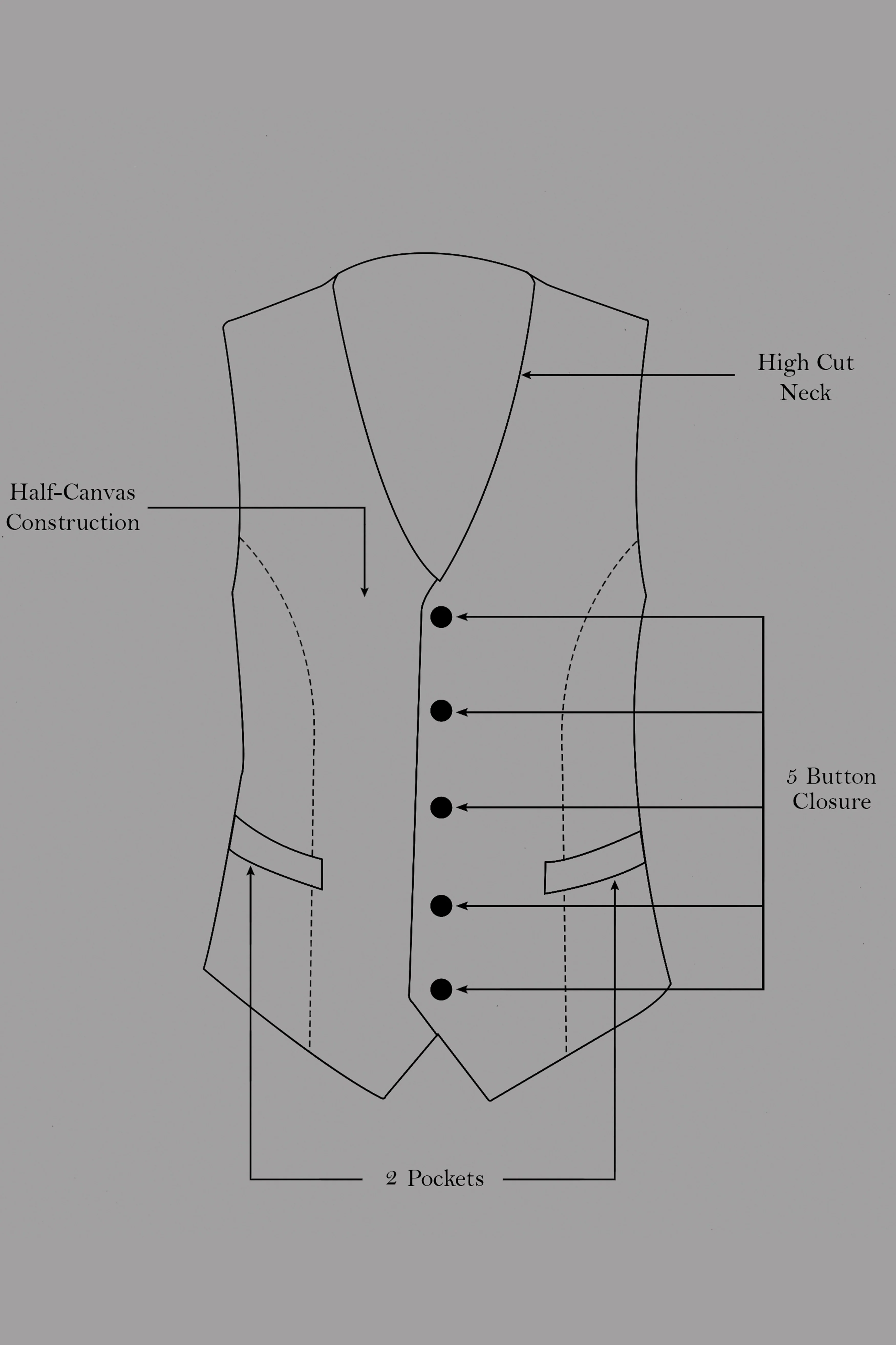 Apache Brown Premium Cotton Waistcoat - Image 8