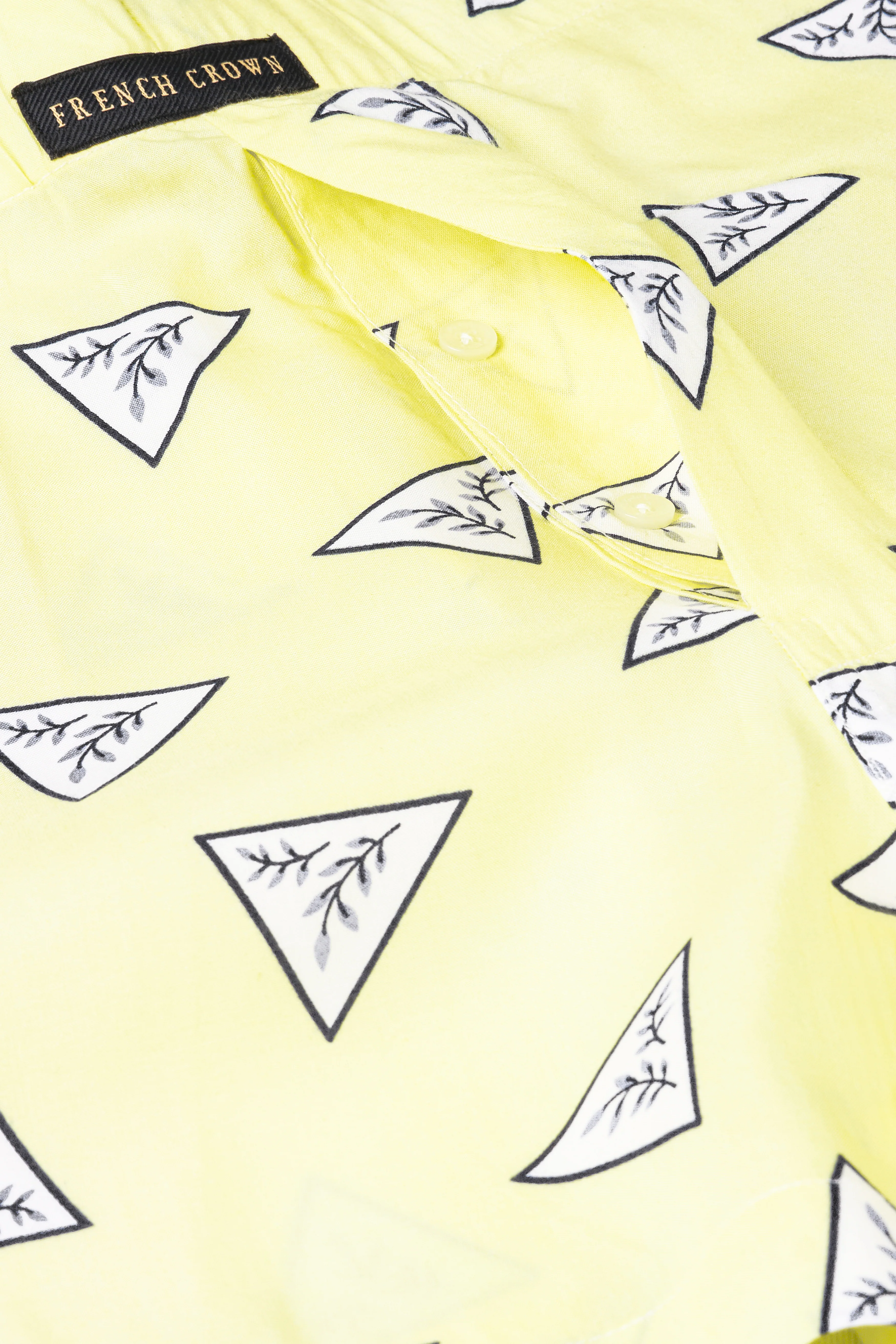 Astra Yellow Triangle Printed Premium Cotton Boxer - Image 4