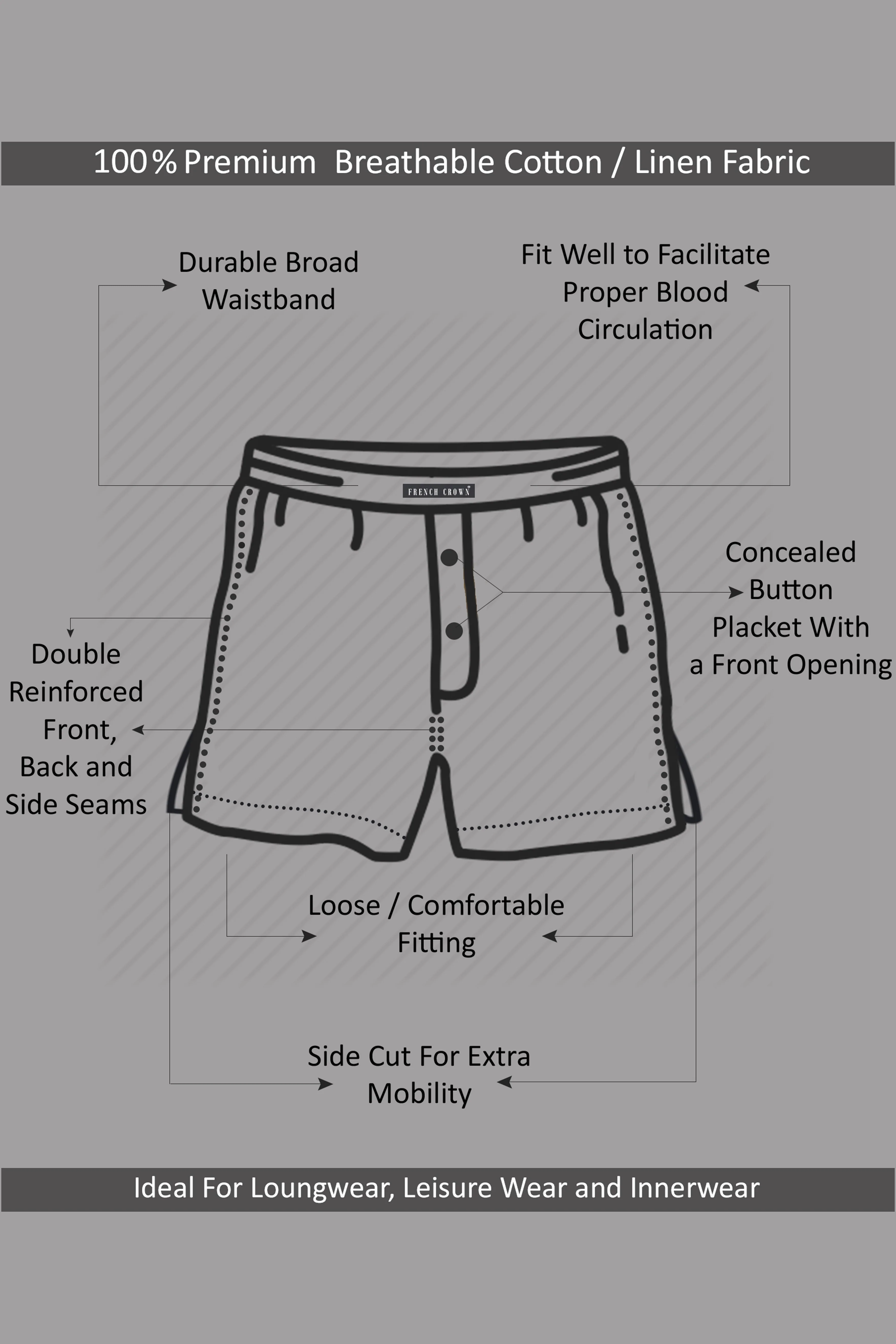 Astra Yellow Triangle Printed Premium Cotton Boxer - Image 7