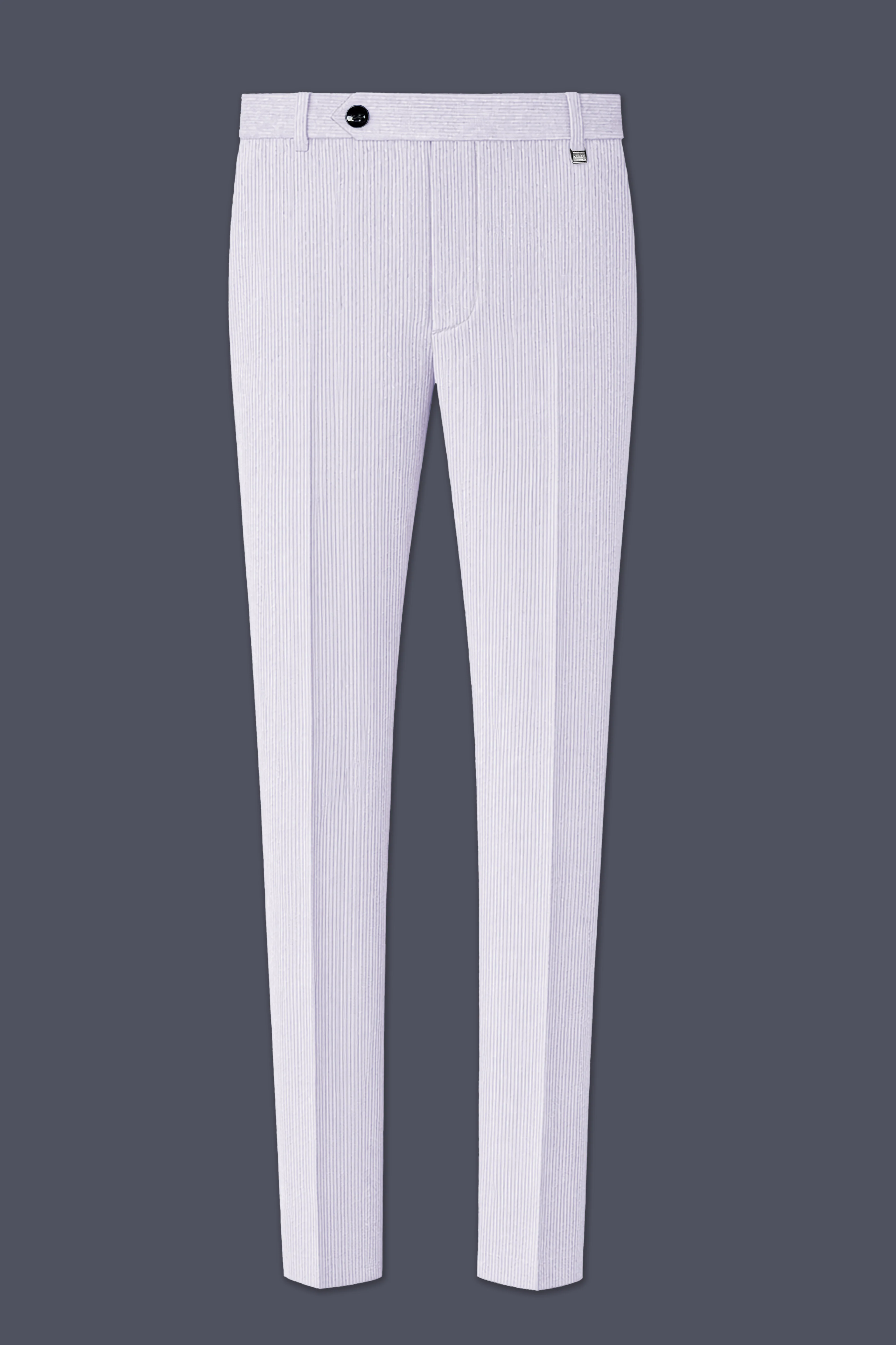 Auremerc-Mercury Gray Corduroy Single Breasted Sports Suit - Image 13