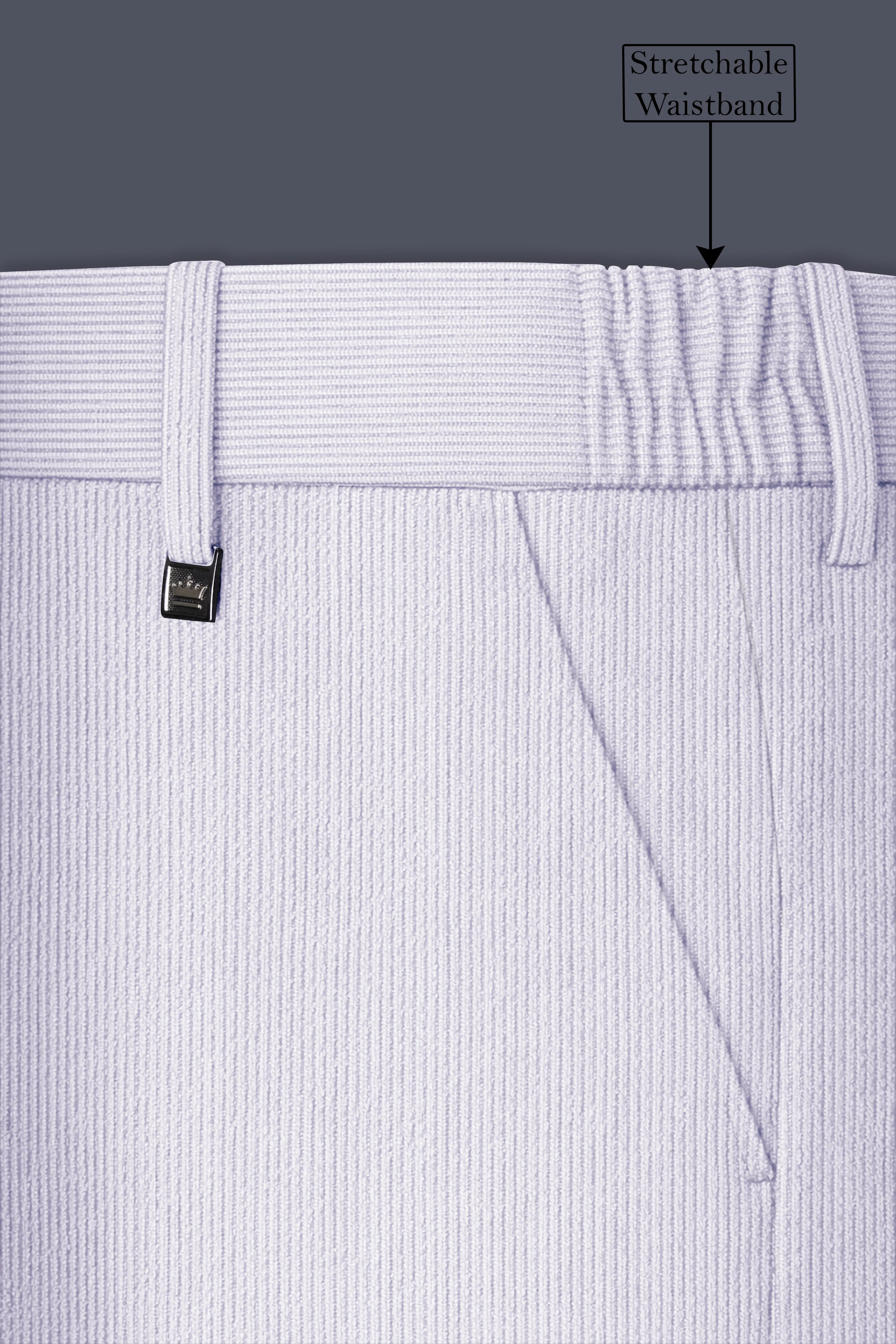 Auremerc-Mercury Gray Corduroy Single Breasted Sports Suit - Image 15