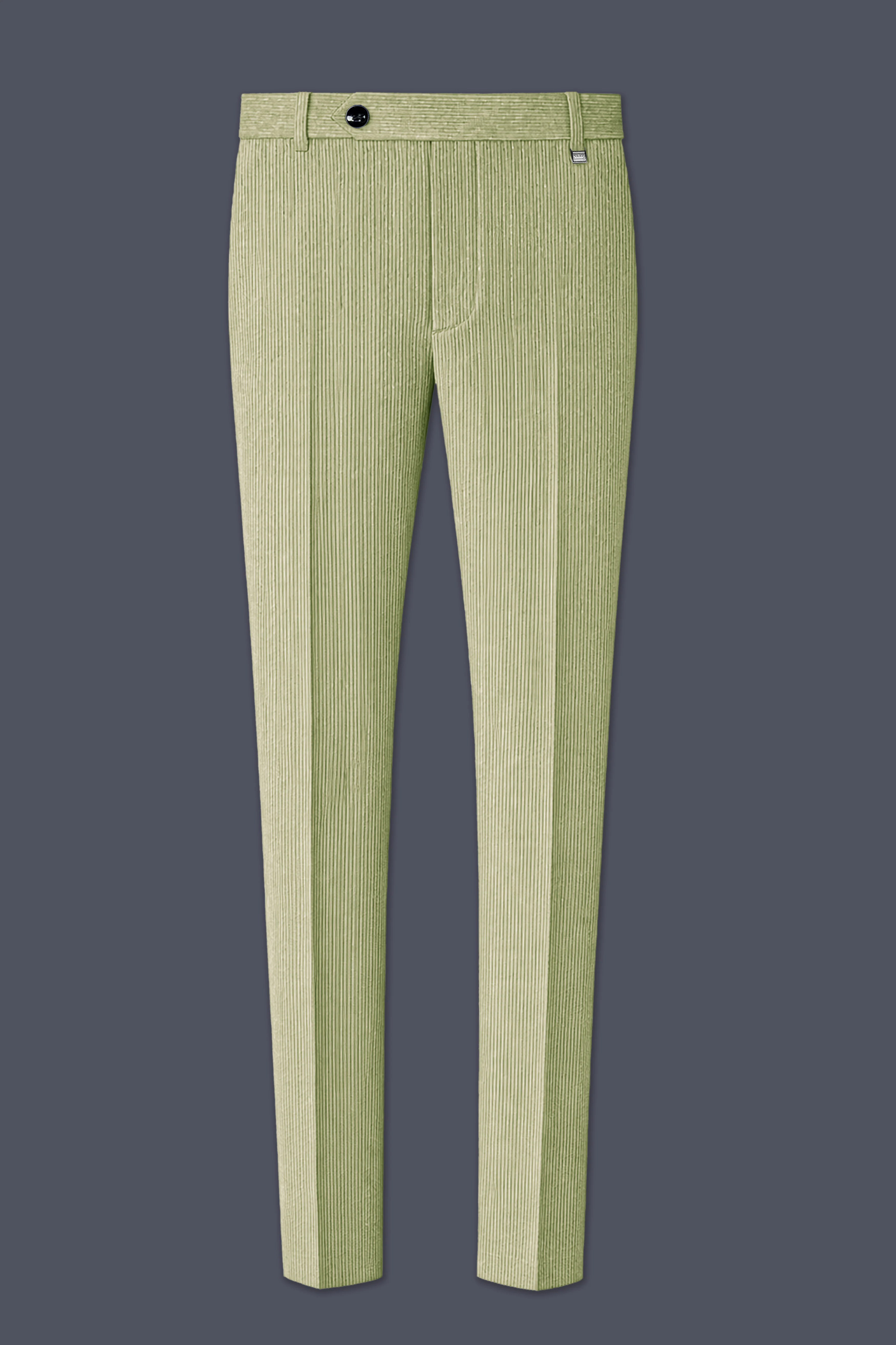 Aurethist-Thistle Green Corduroy Single Breasted Sports Suit - Image 13