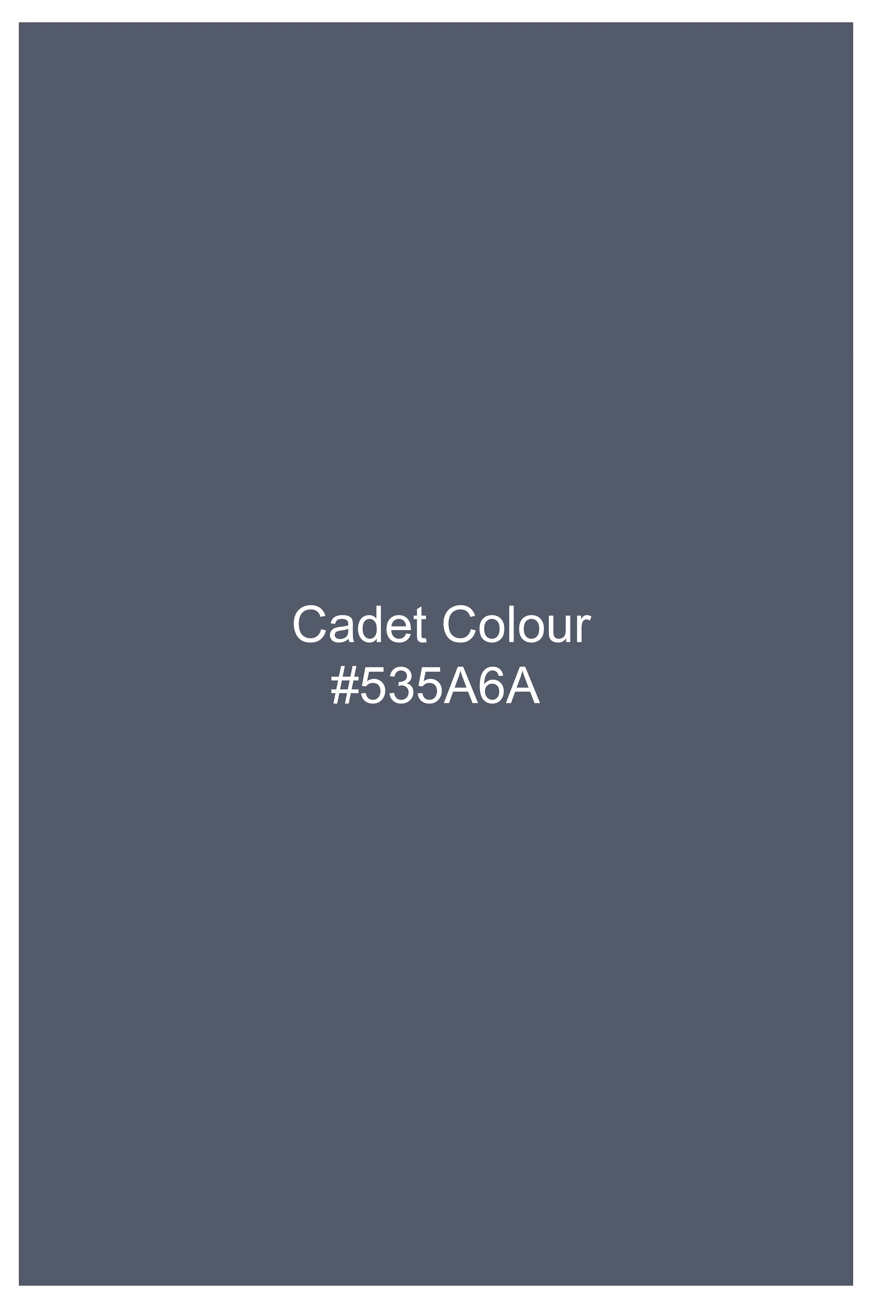 Azurven-Cadet Blue Luxurious Linen Single Breasted Sports Suit - Image 16