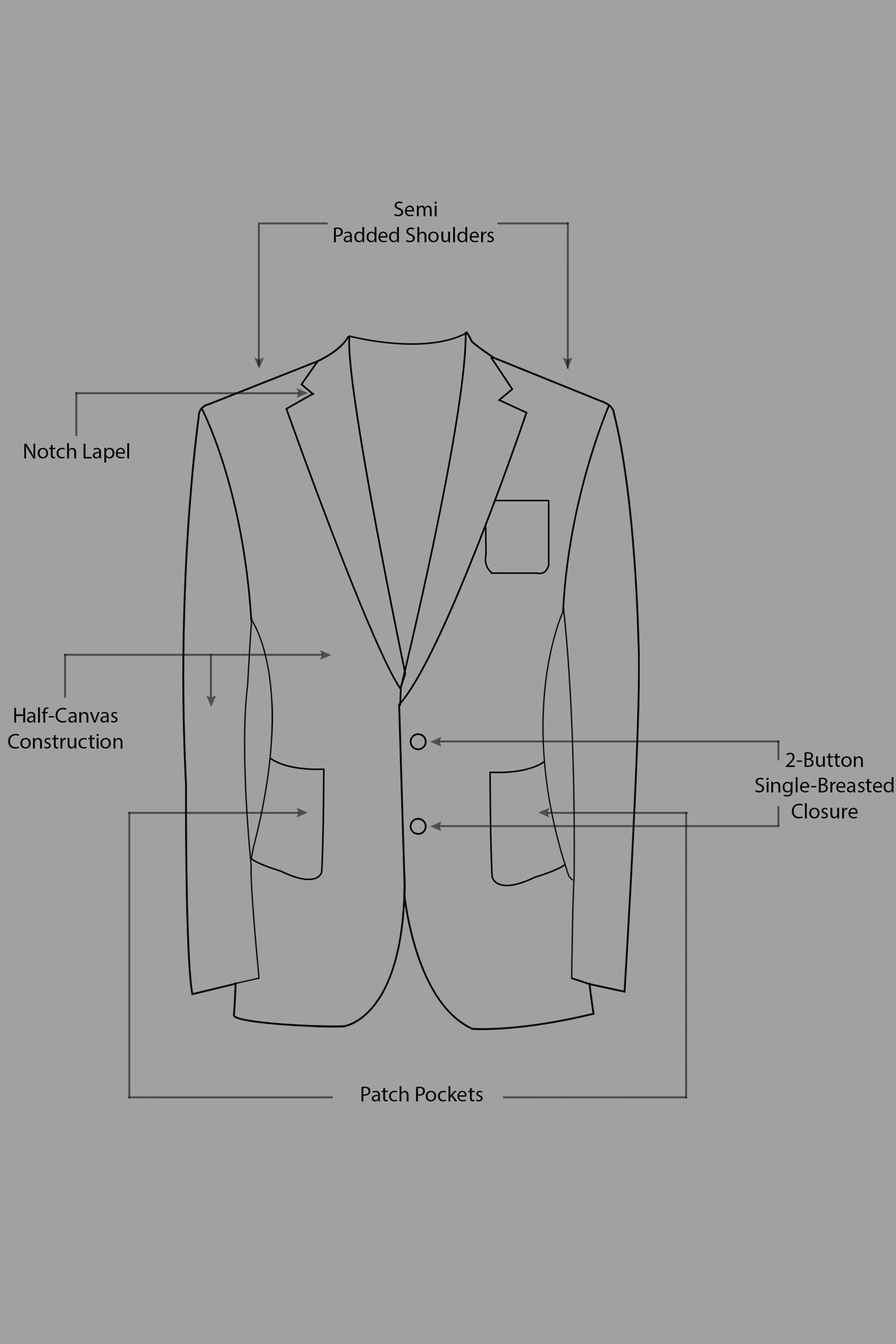 Azurven-Cadet Blue Luxurious Linen Single Breasted Sports Suit - Image 17