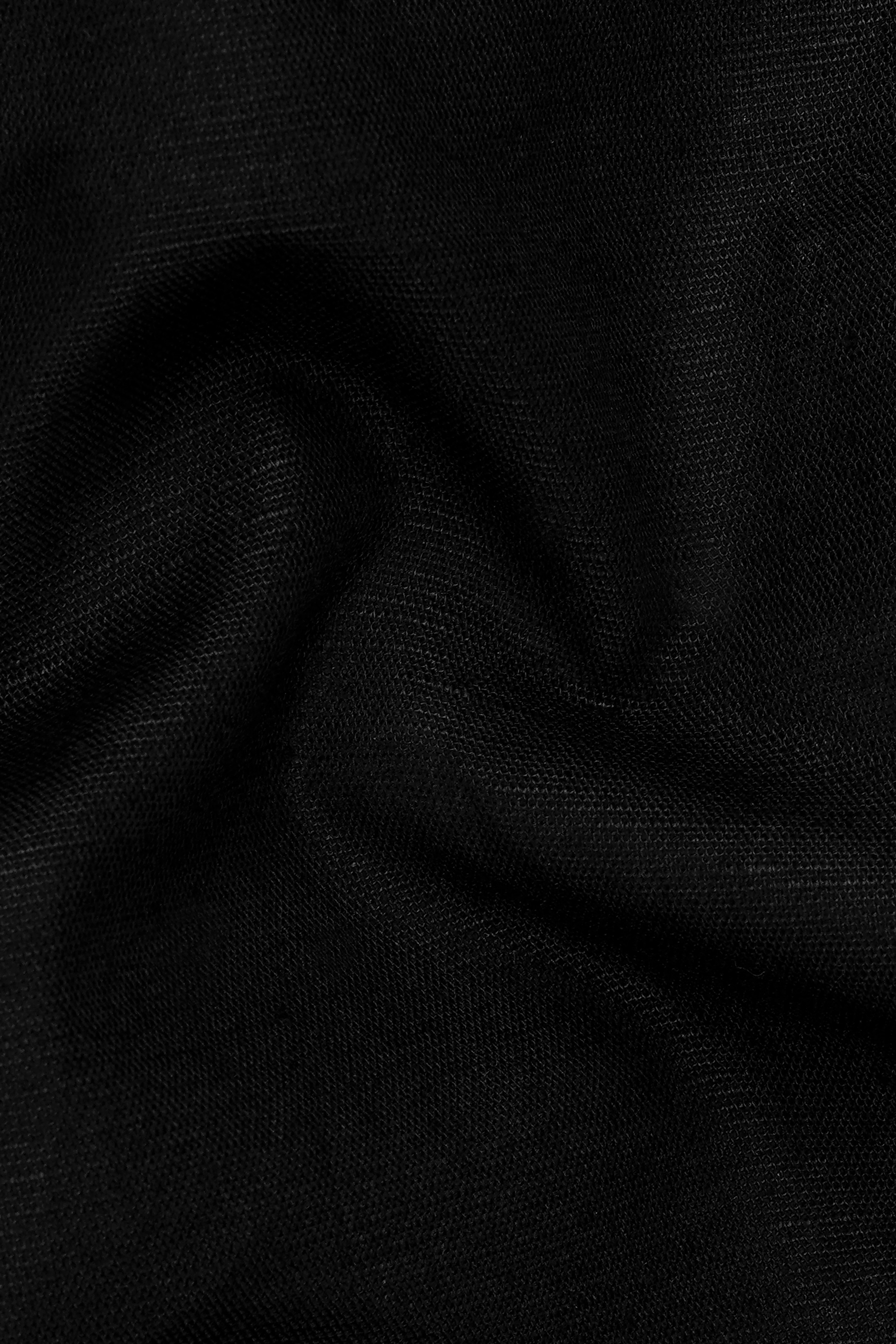 Black Luxurious Linen Lounge Pant - Image 3