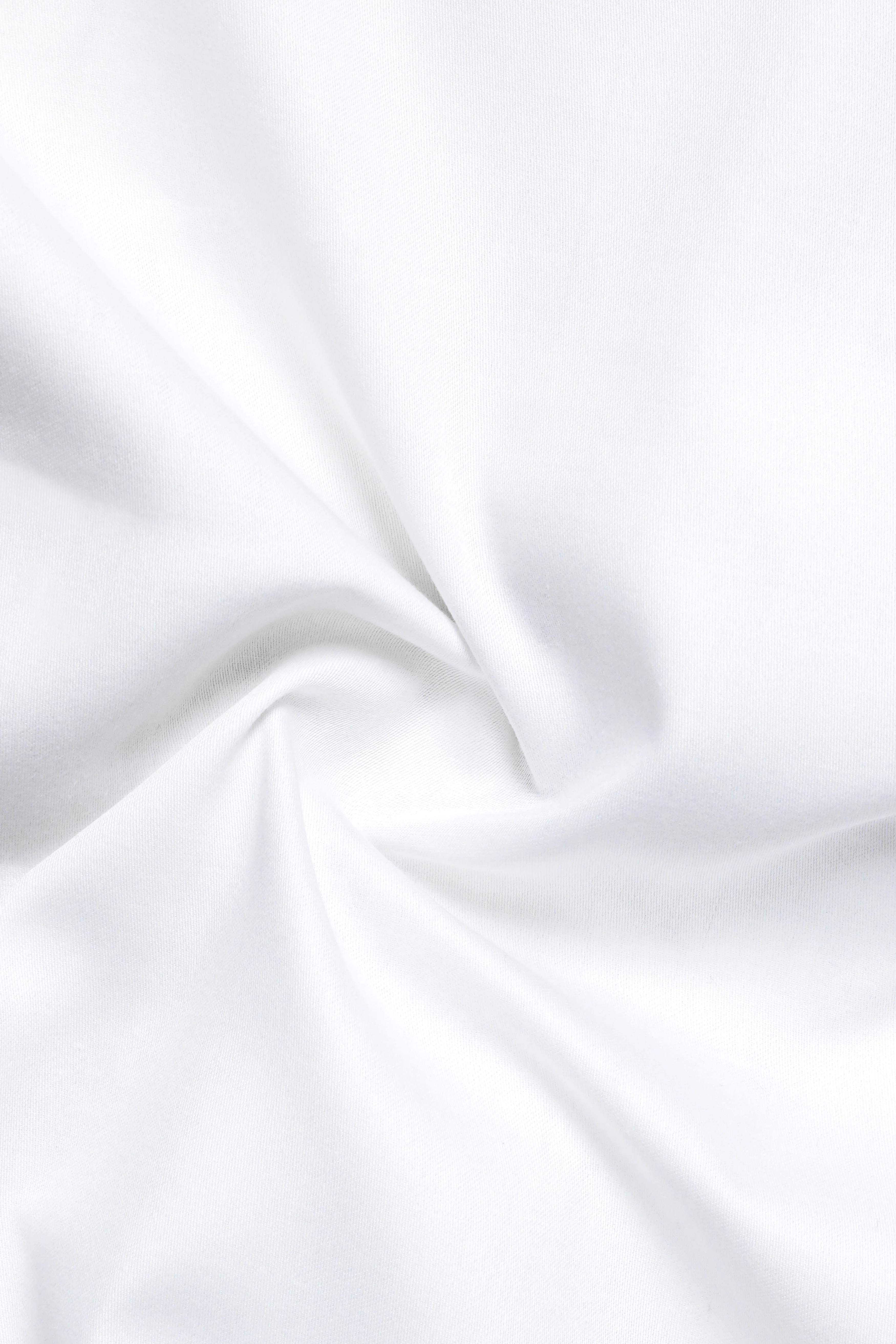 Bright White Subtle Sheen Indian Kurta Style Super Soft Giza Cotton SHIRT - Image 3