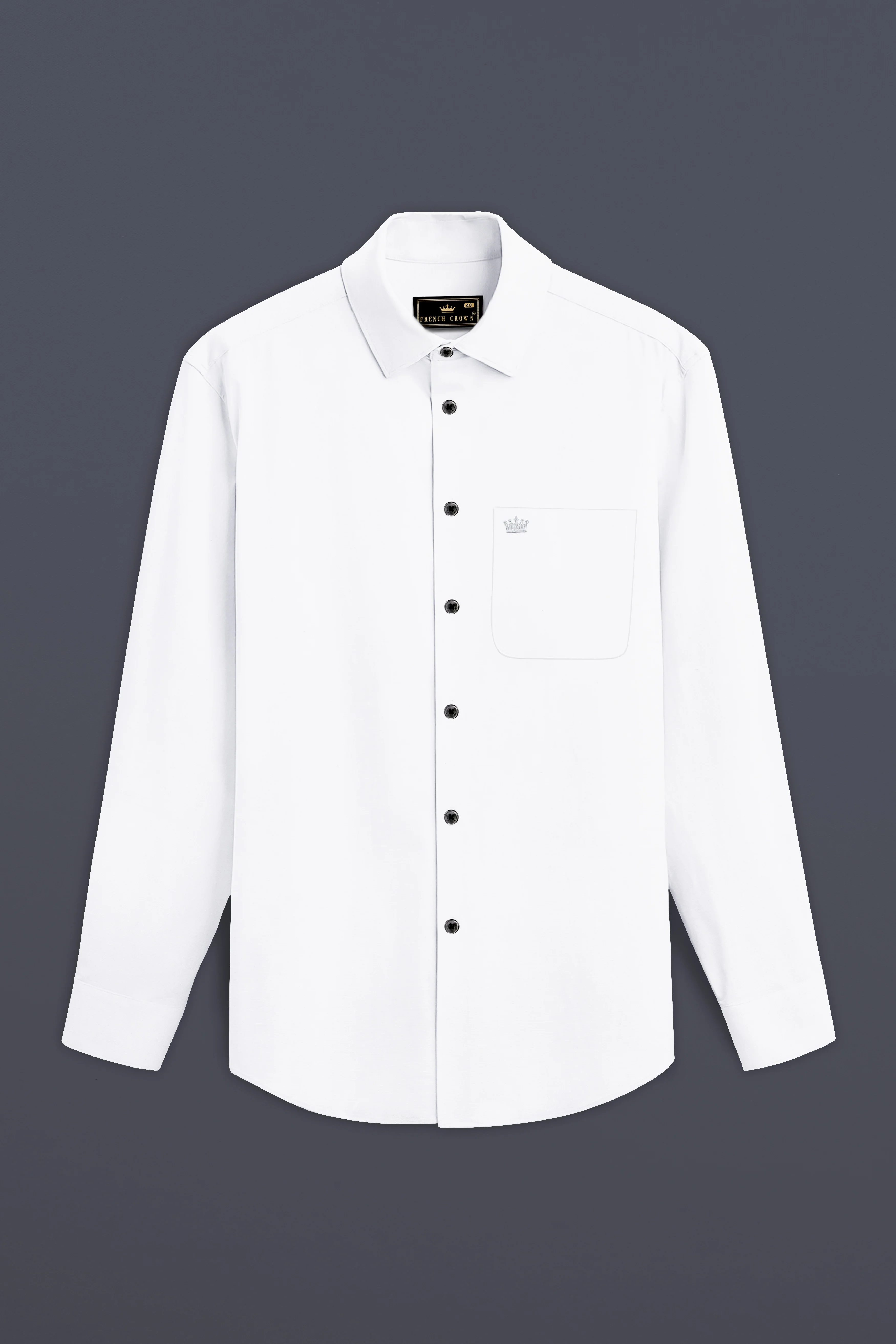 Bright White Luxurious Linen Shirt - Image 4