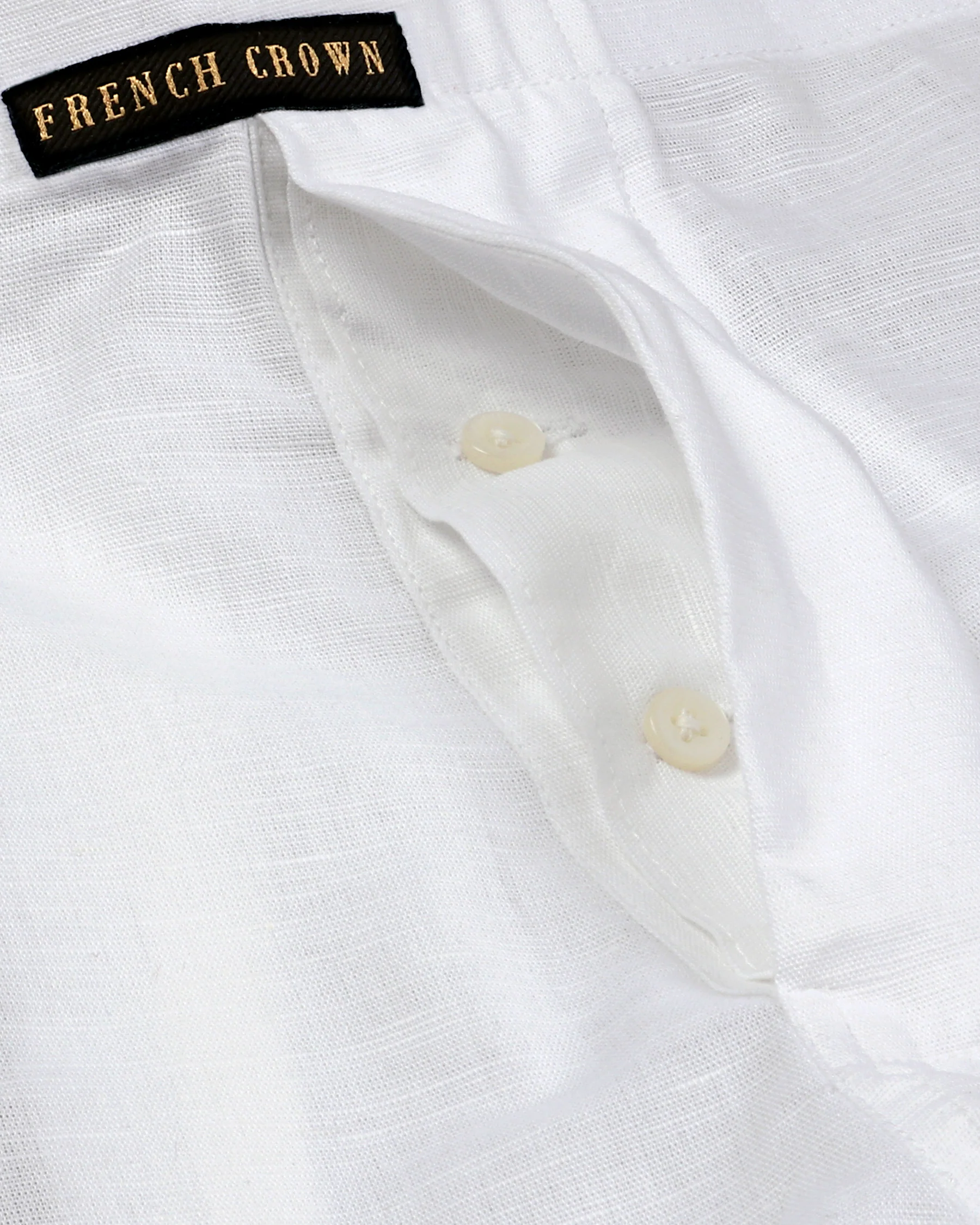 Bright White Luxurious Linen Boxer - Image 4