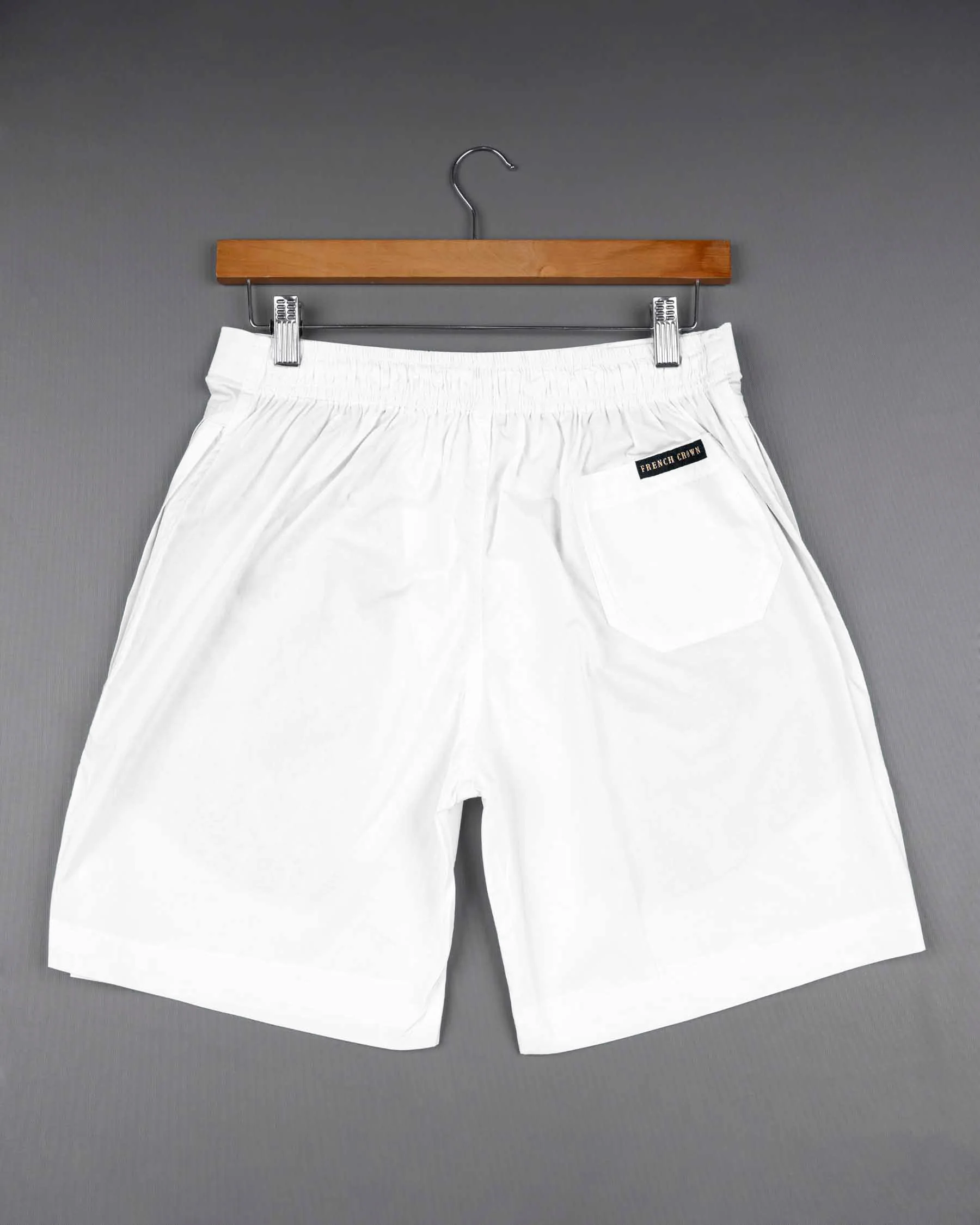 BRIGHT WHITE SUPER SOFT PREMIUM COTTON SHORTS - Image 4