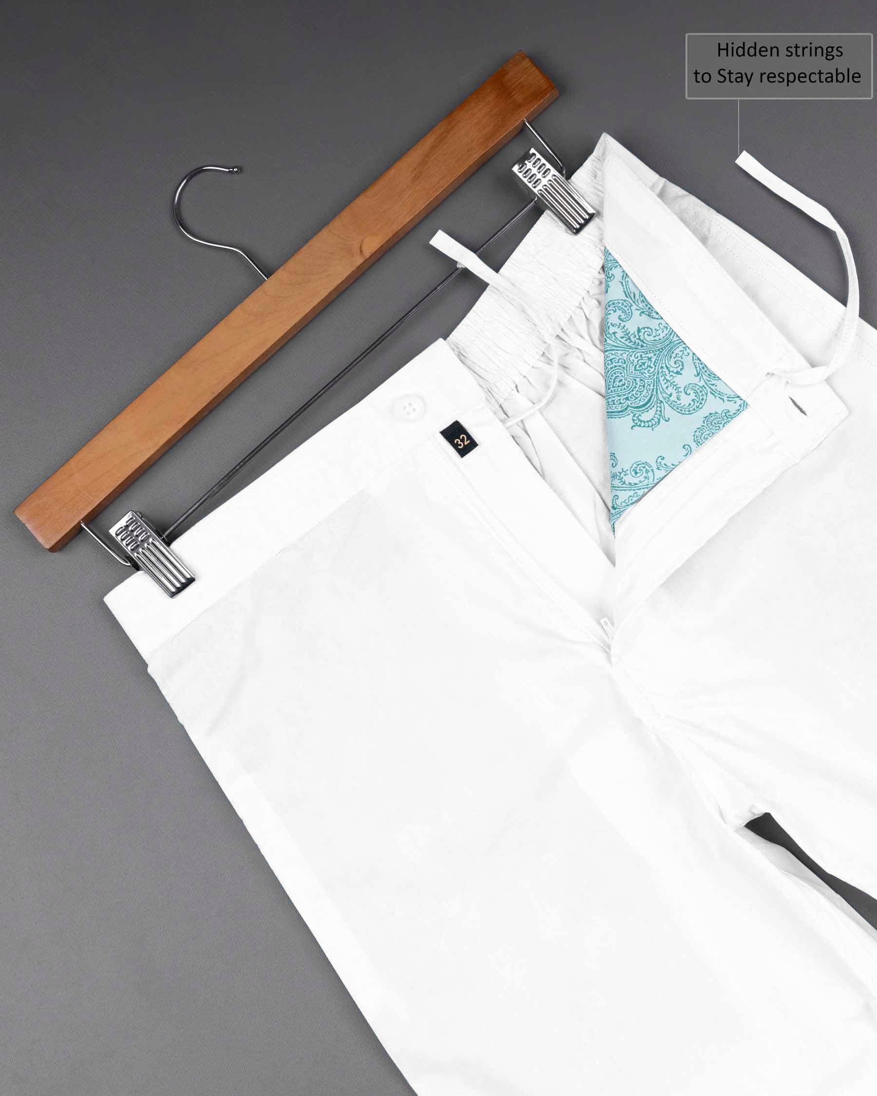 BRIGHT WHITE SUPER SOFT PREMIUM COTTON SHORTS - Image 5