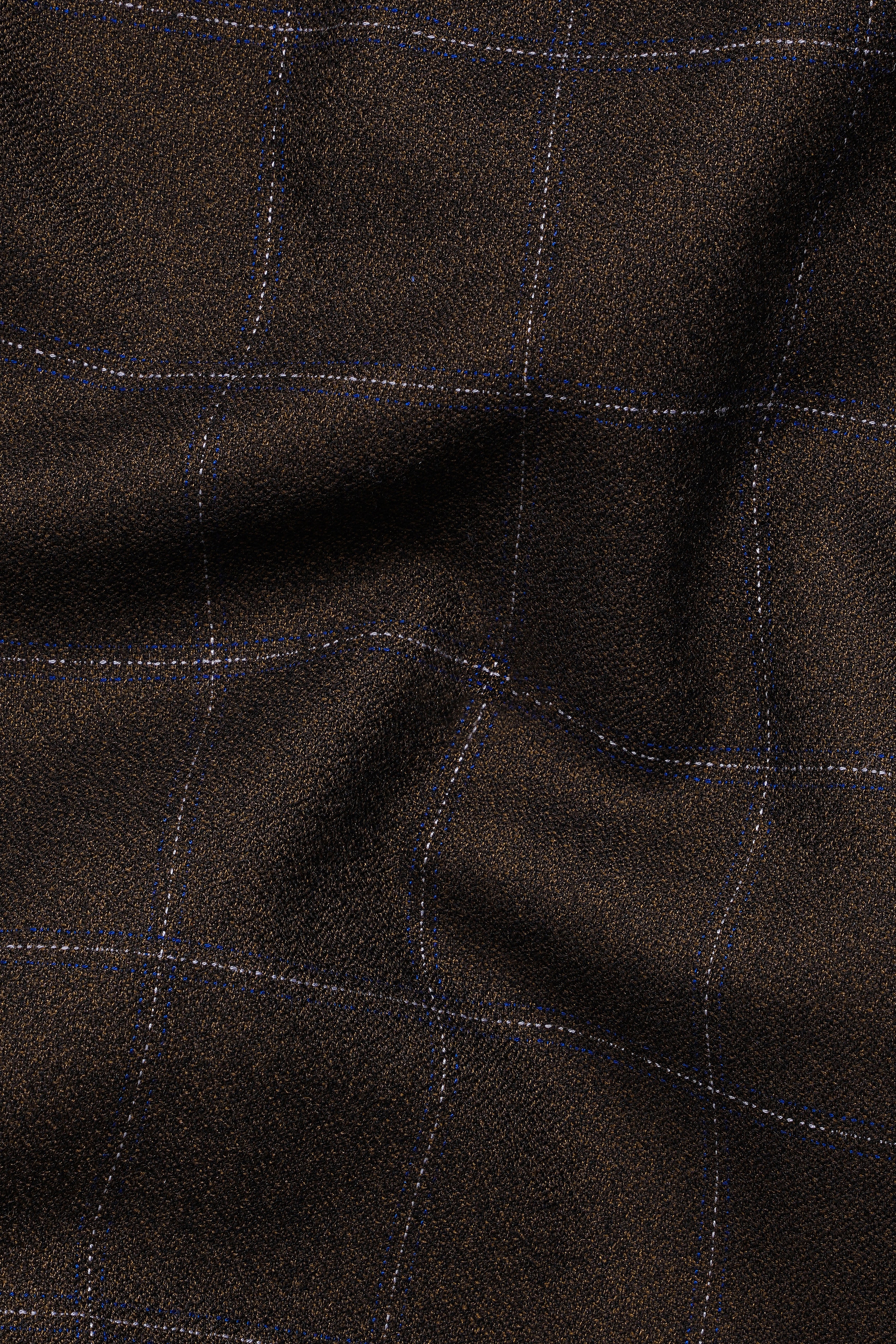 Chicory Brown Windowpane Wool Rich Suit - Image 3