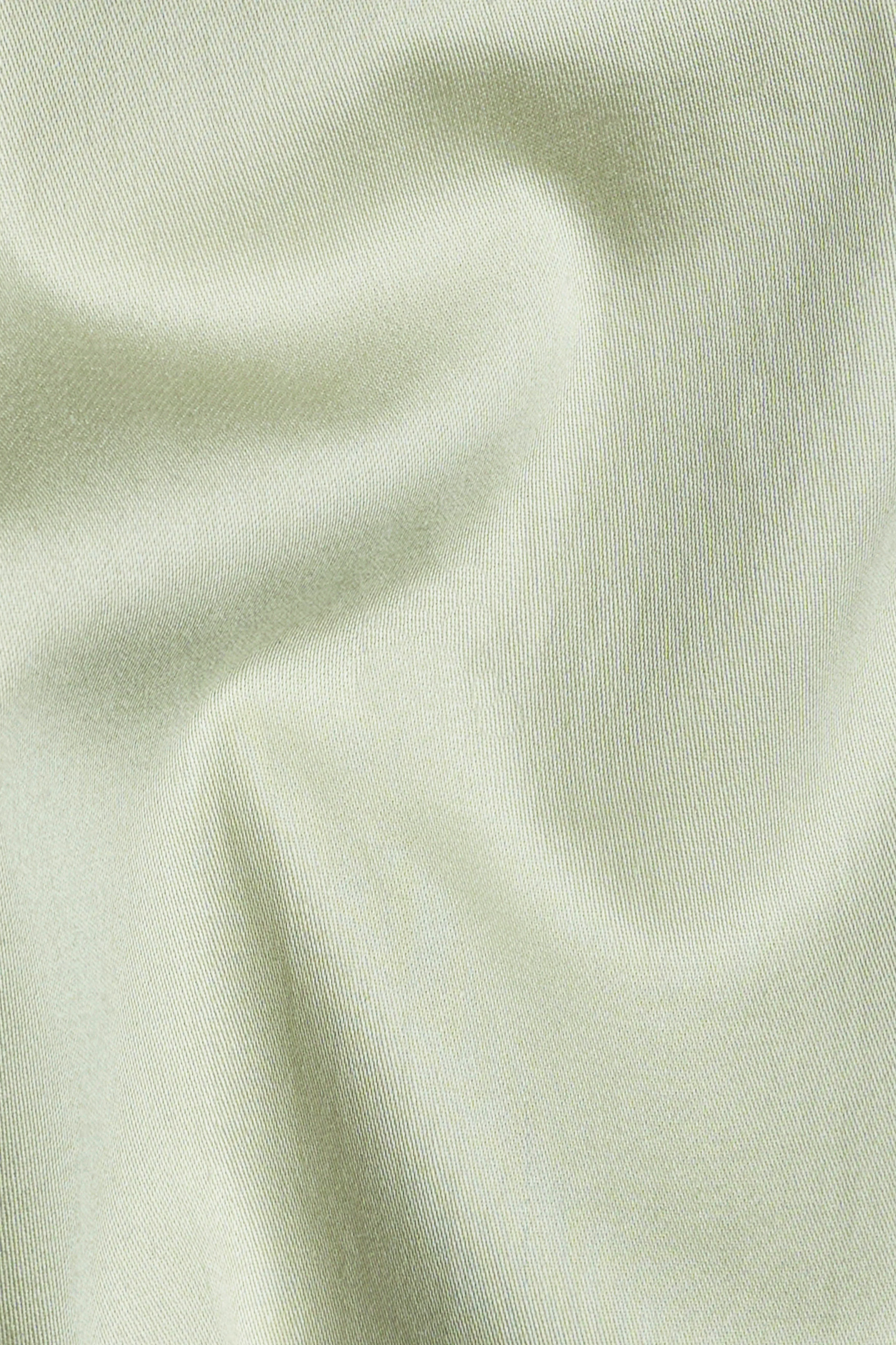 Coriander Green Subtle Sheen Super Soft Premium Cotton Kurta Set - Image 3