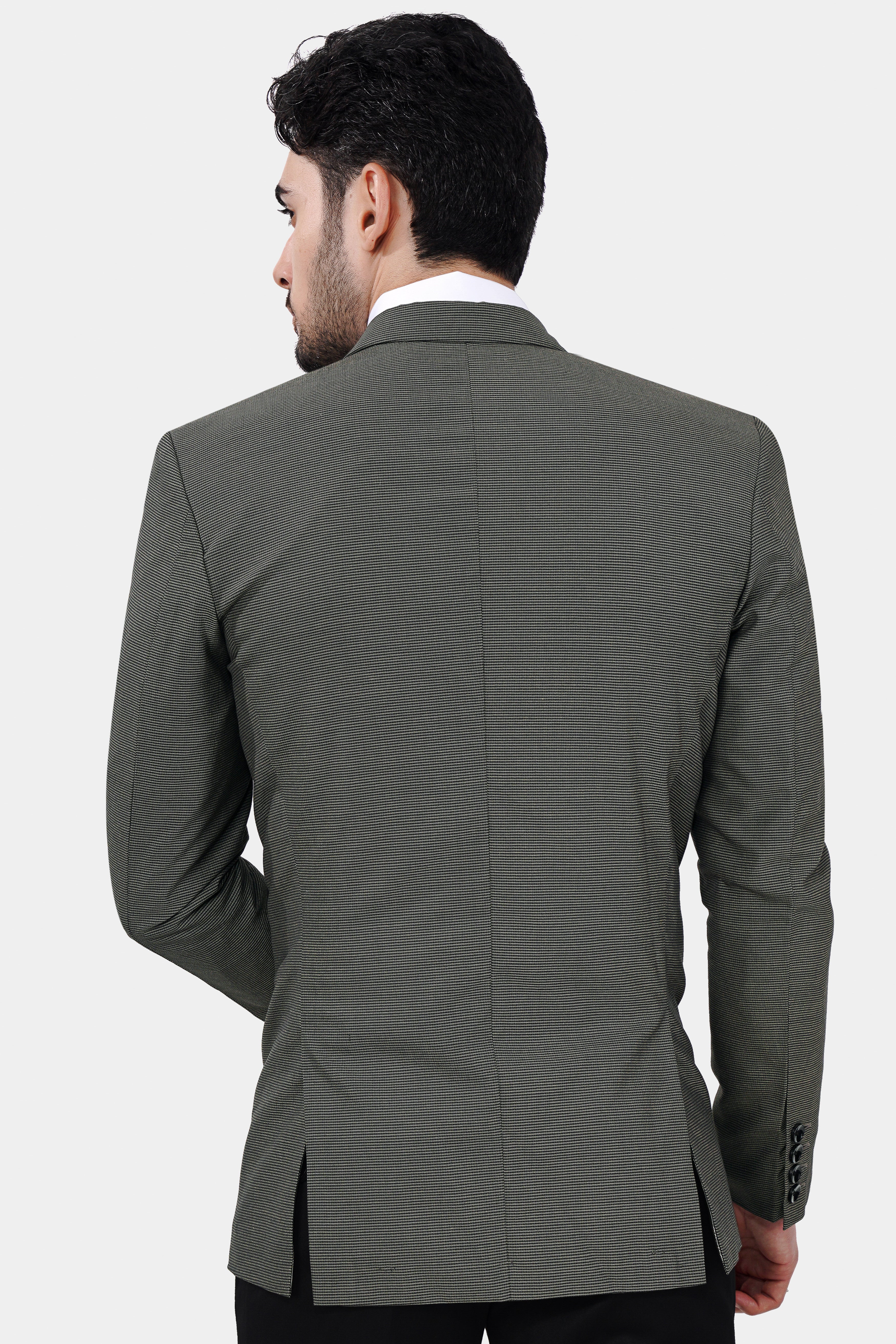 Dune Gray Woolrich Single Breasted Sports Blazer - Image 6