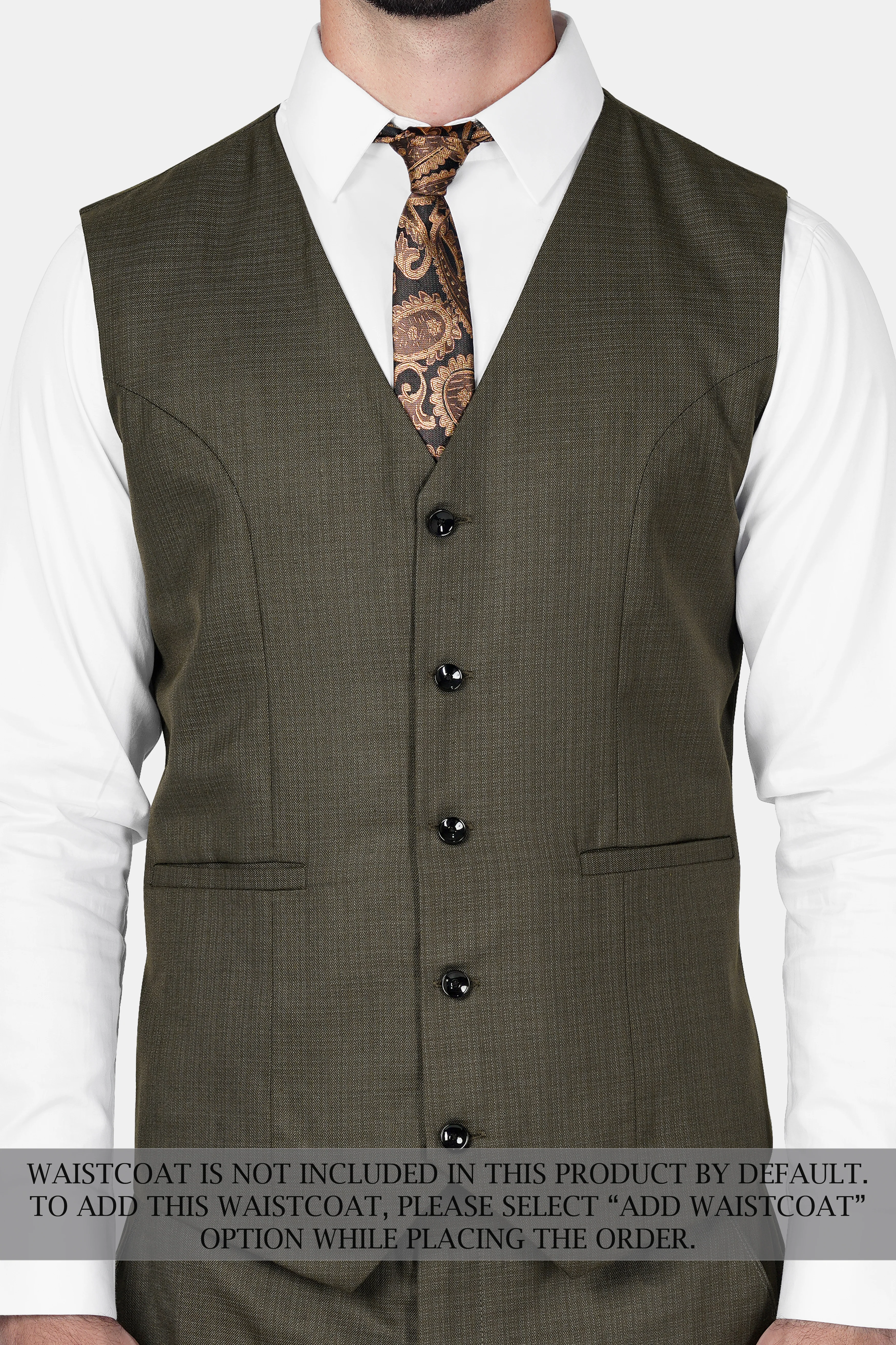 Eclipse Brown Wool Rich Double Breasted Sports Suit - Image 10
