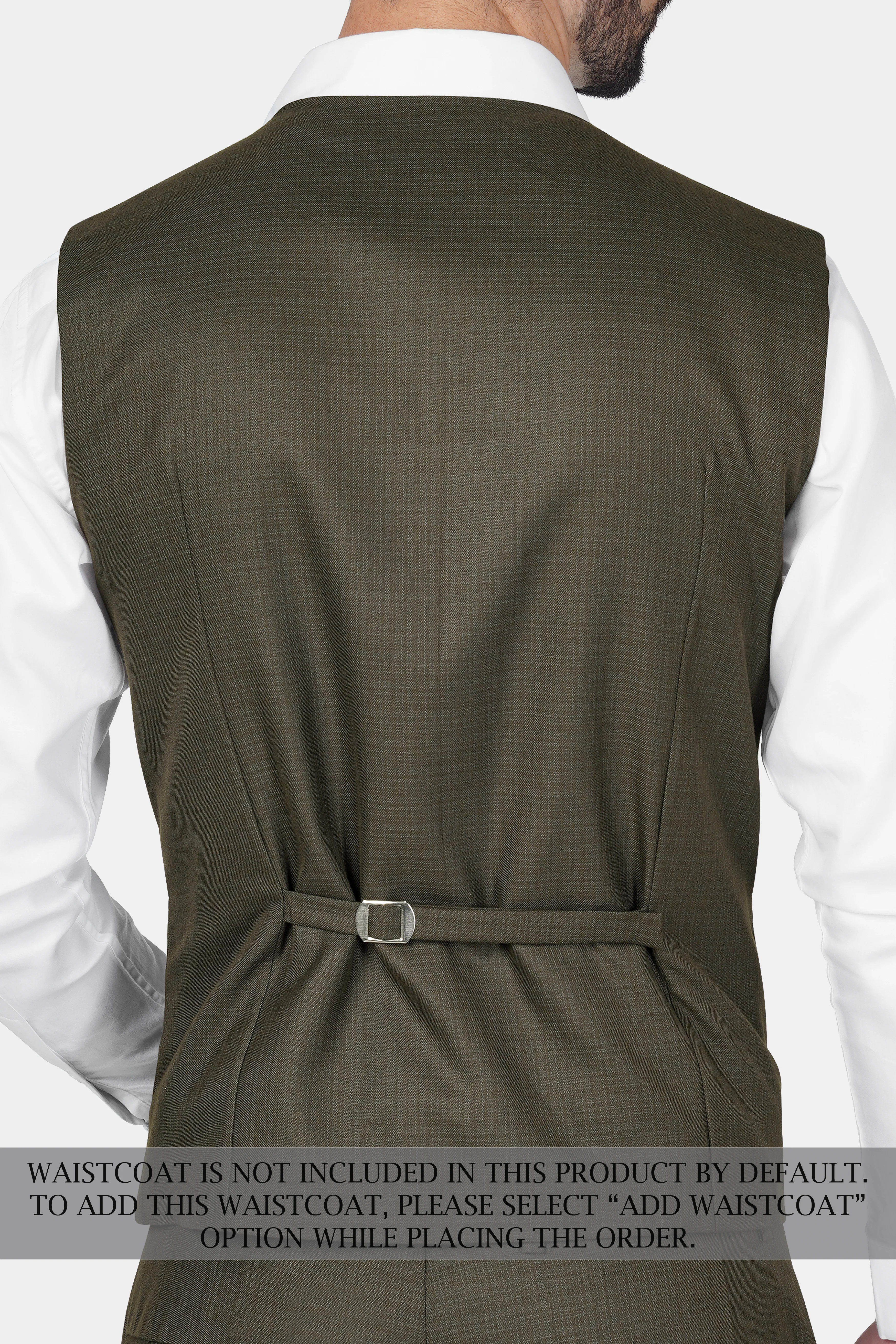 Eclipse Brown Wool Rich Double Breasted Sports Suit - Image 11