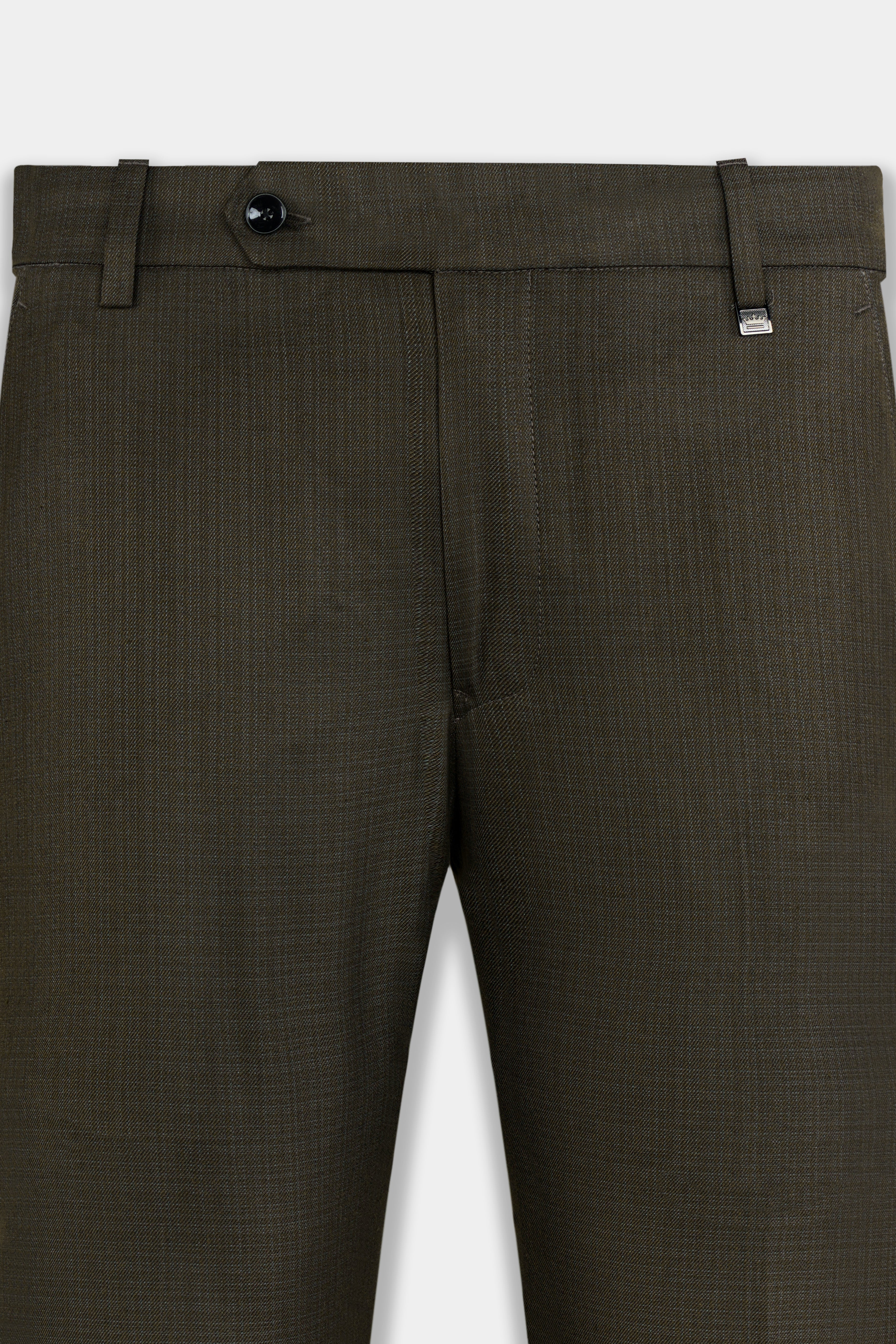 Eclipse Brown Wool Rich Double Breasted Sports Suit - Image 14