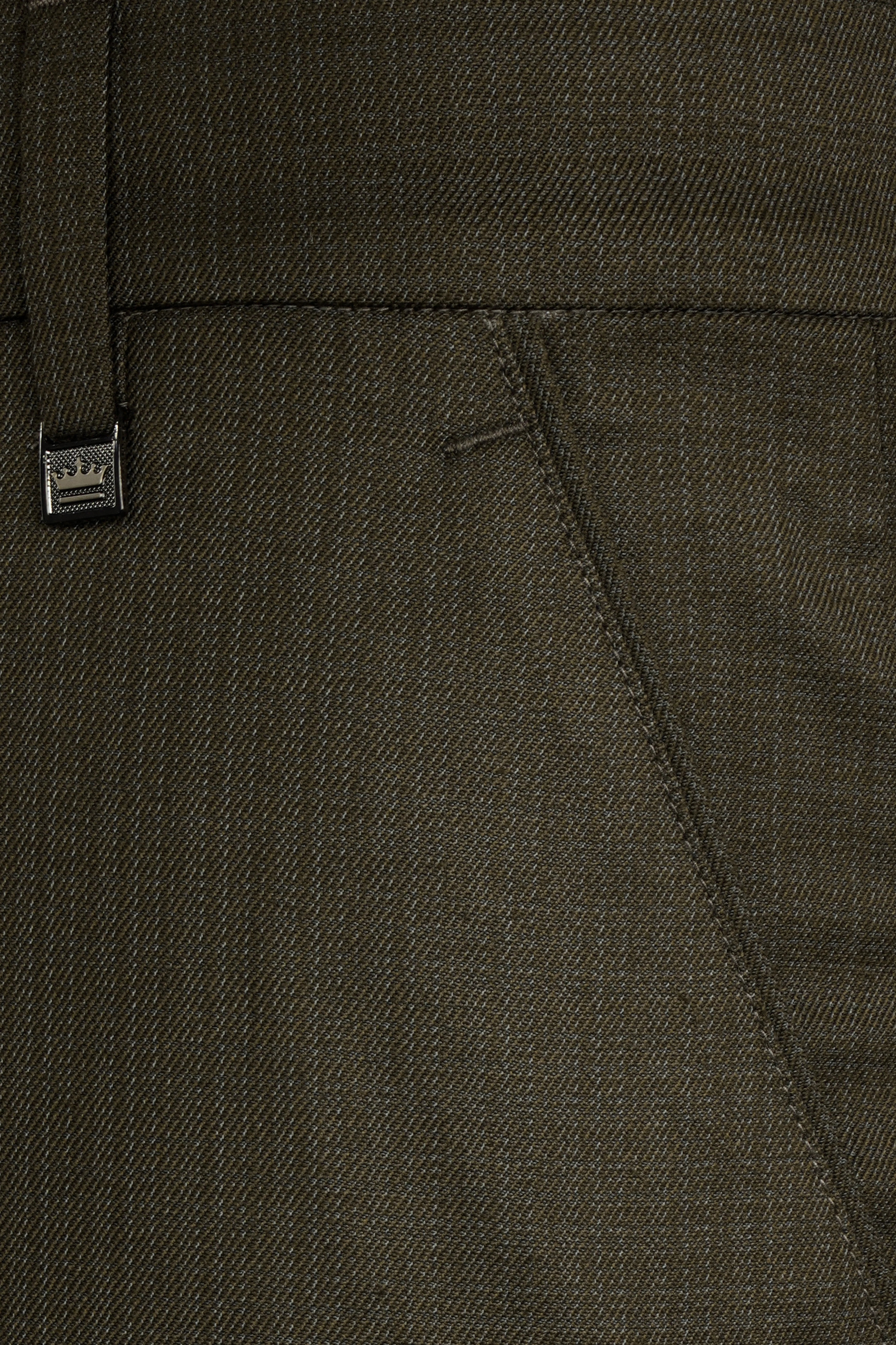 Eclipse Brown Wool Rich Double Breasted Sports Suit - Image 15