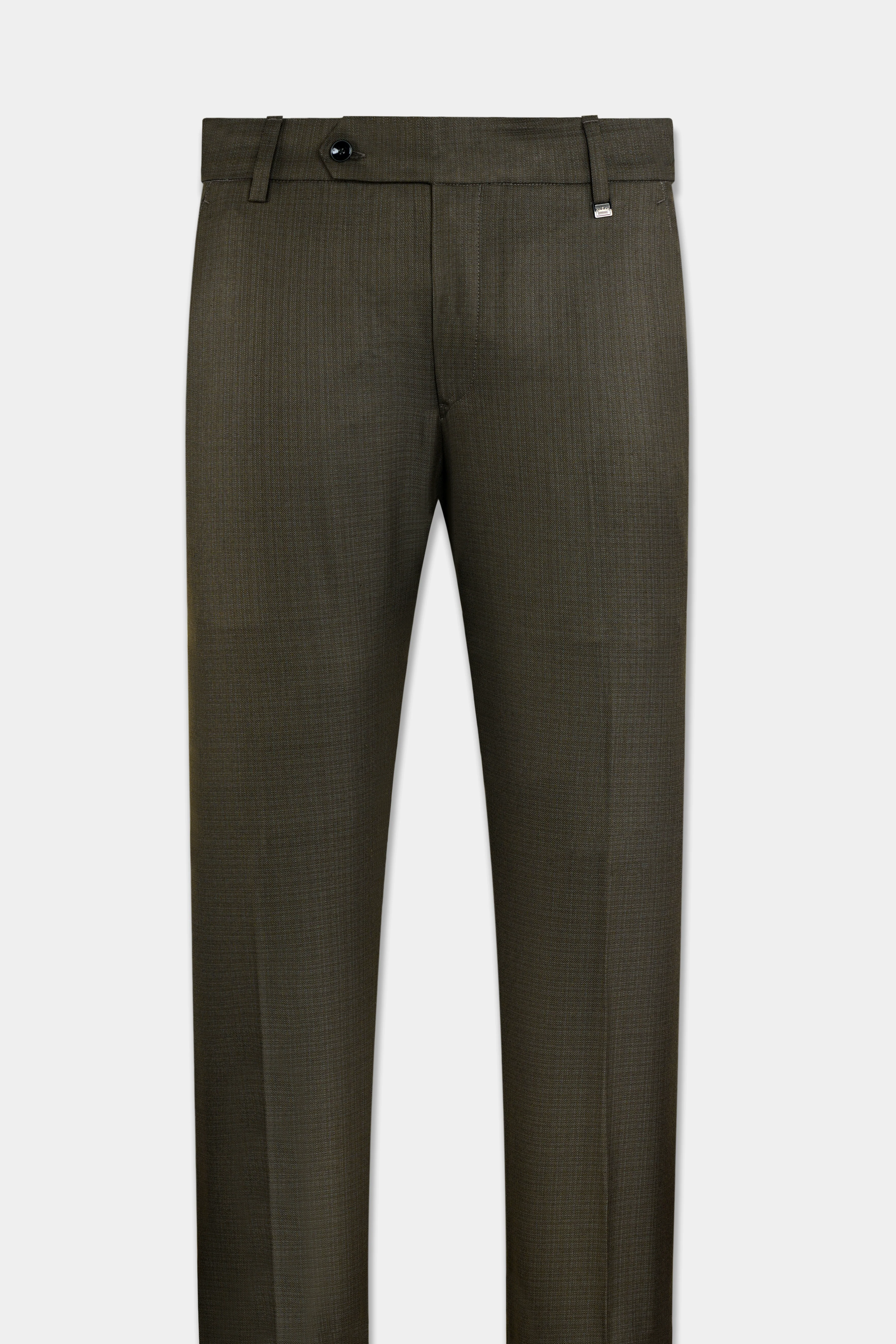 Eclipse Brown Wool Rich Double Breasted Sports Suit - Image 16