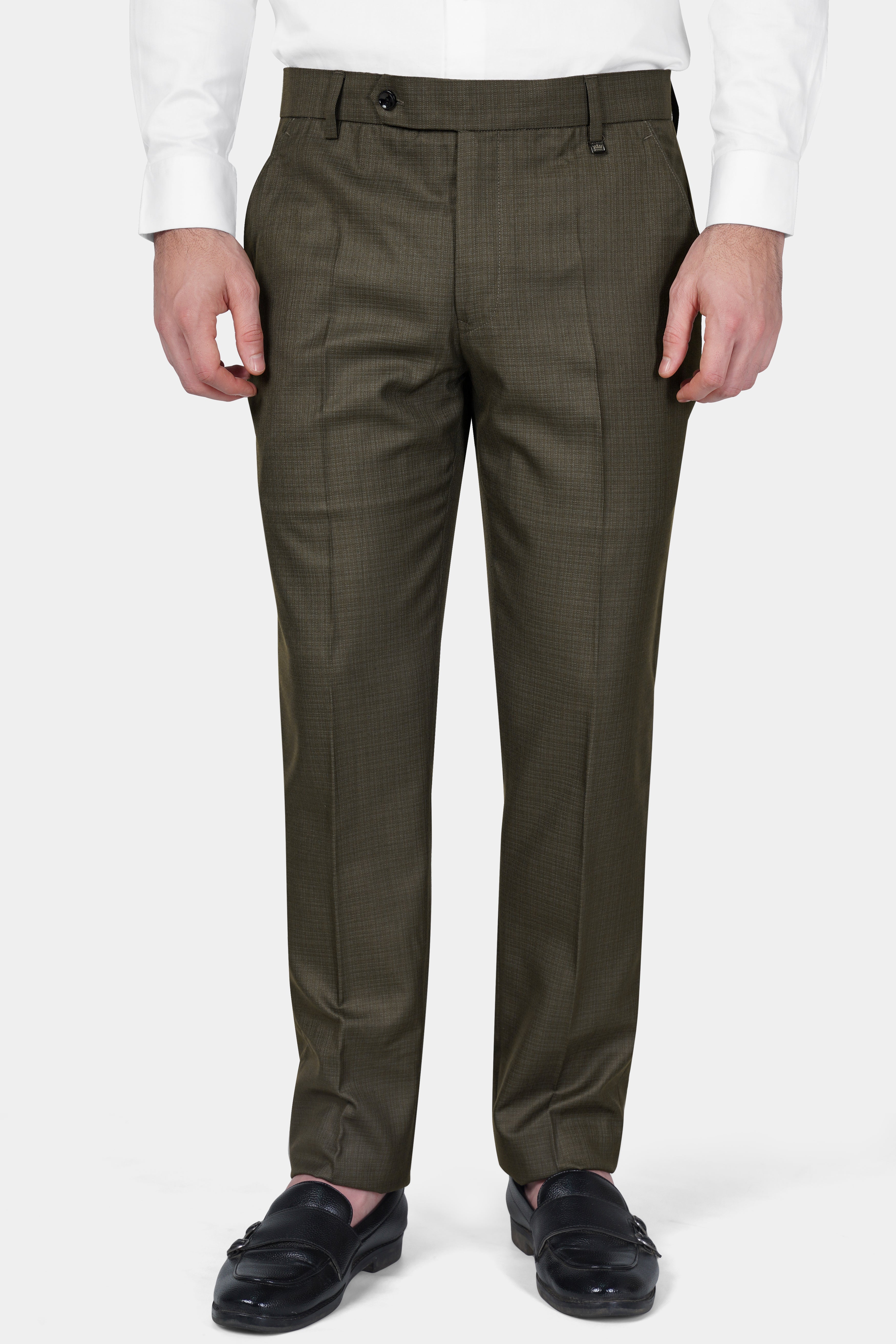 Eclipse Brown Wool Rich Double Breasted Sports Suit - Image 7