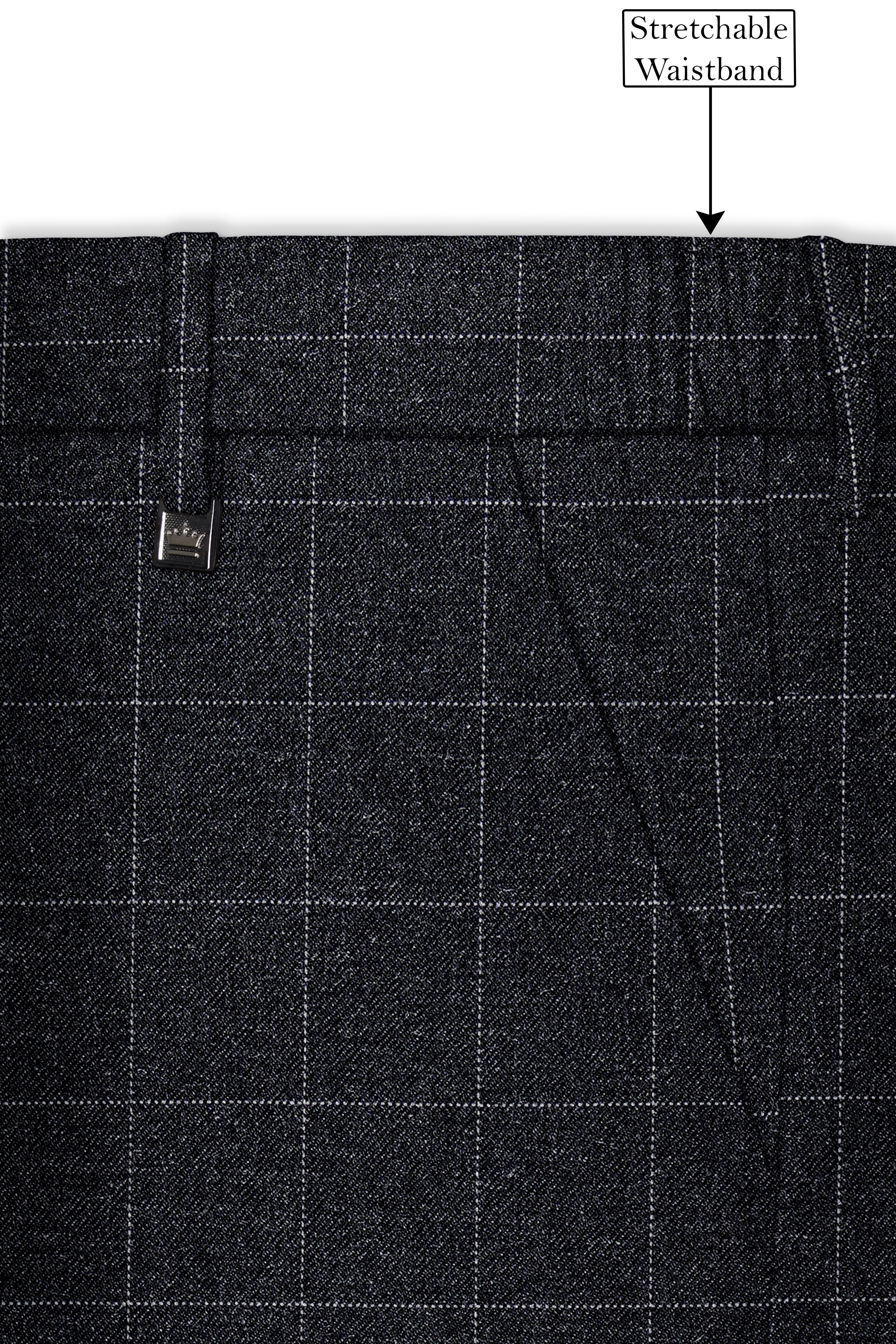 Fenrir-Shark Gray windowpane Tweed Single Breasted Sports Suits - Image 15