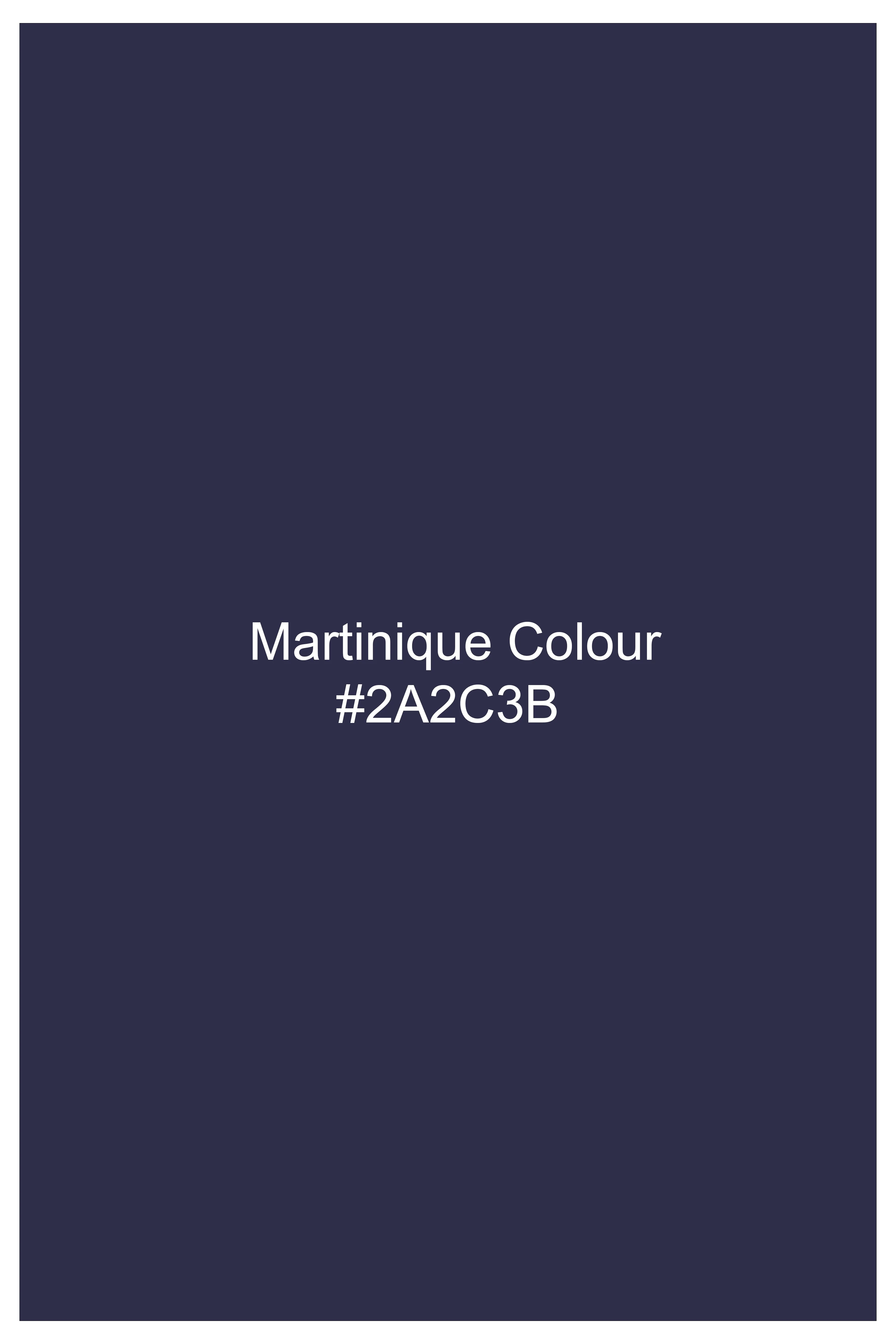 Fiorenza-Martinique Denim Blue Floral Jacquard Print Super Soft Premium Cotton Casual Shirt - Image 7