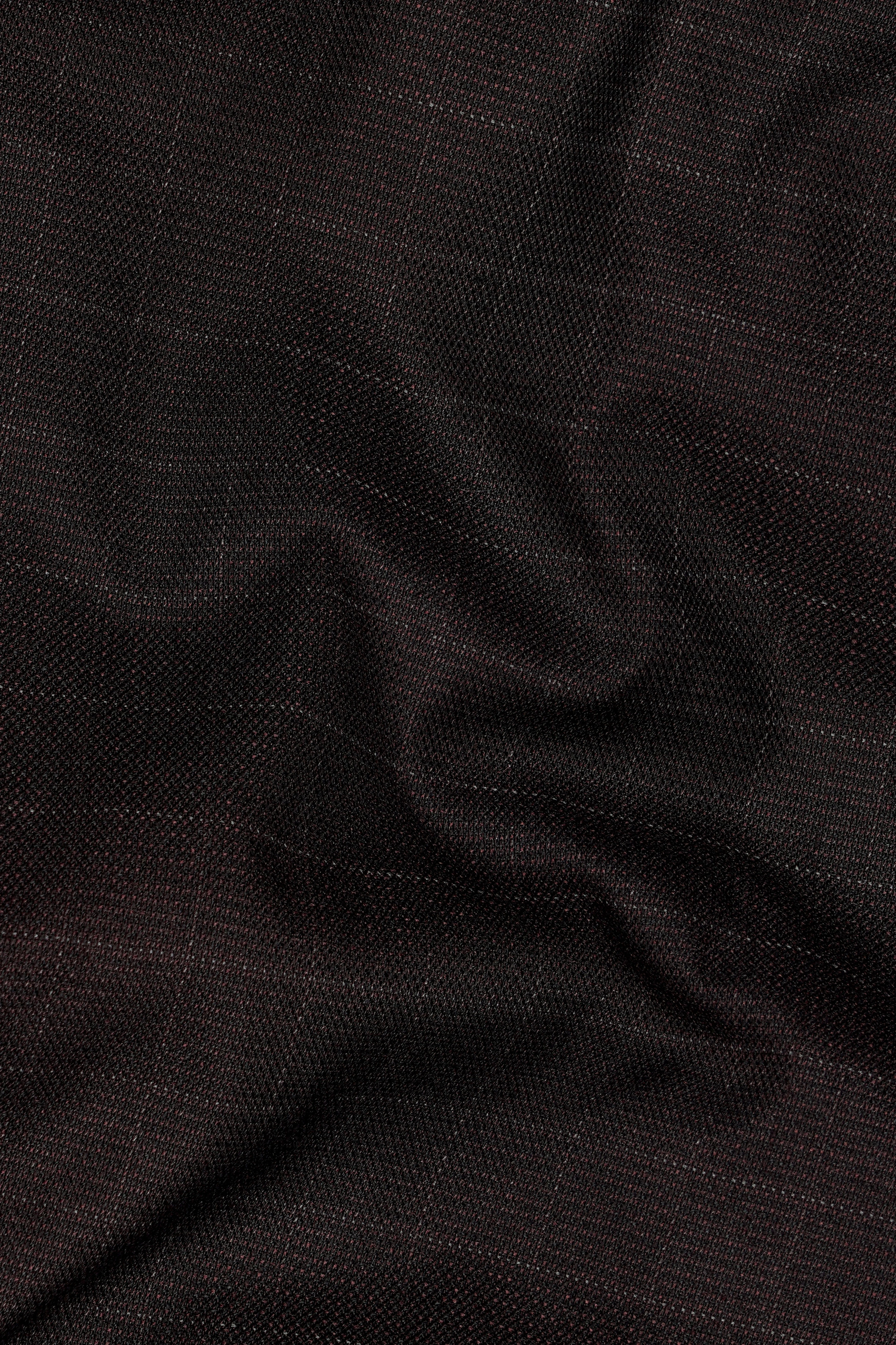 Gondola Brown Checkered and Embroidered Wool Rich Designer Suit - Image 3