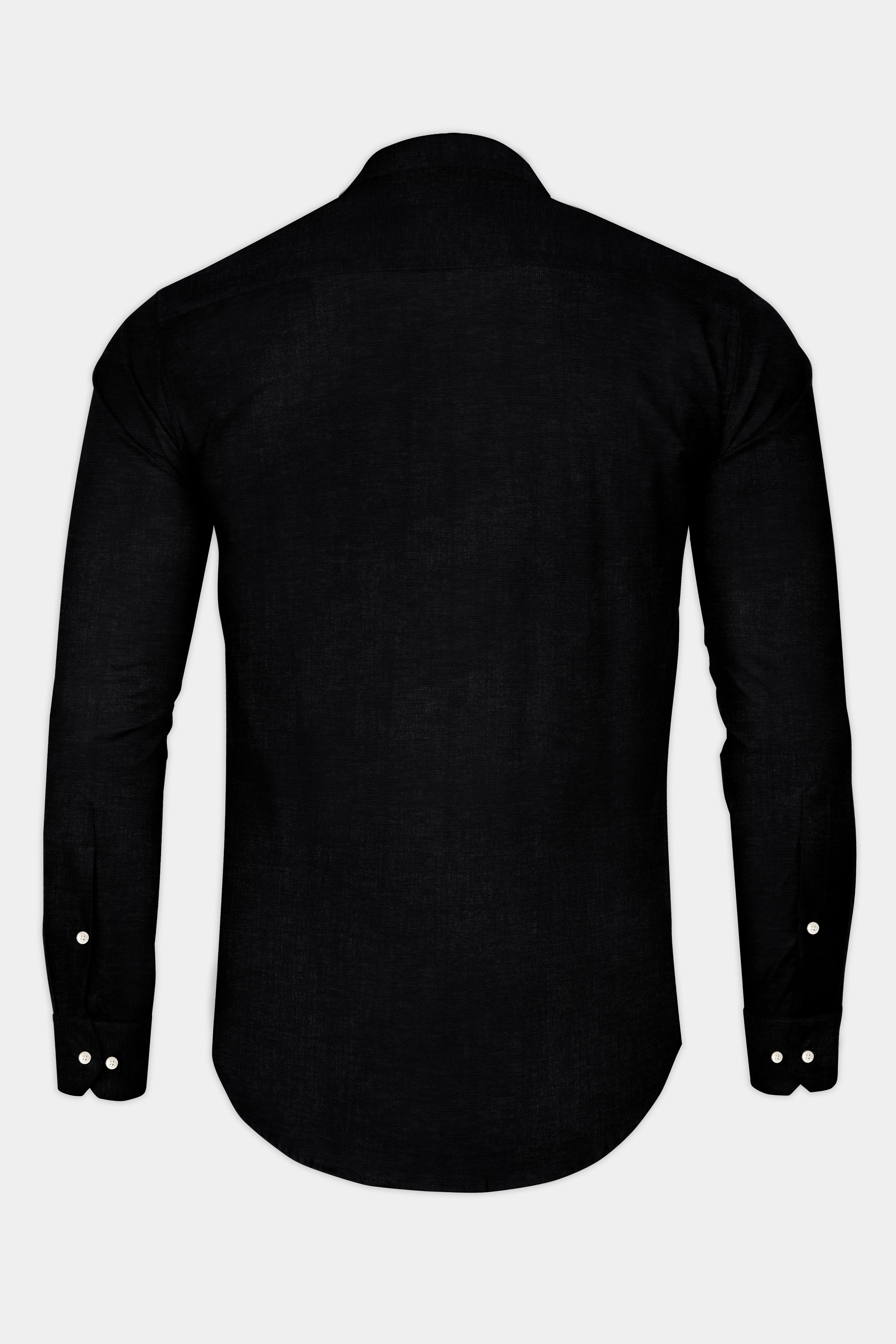 Grease Black Luxurious Linen SHIRT - Image 5