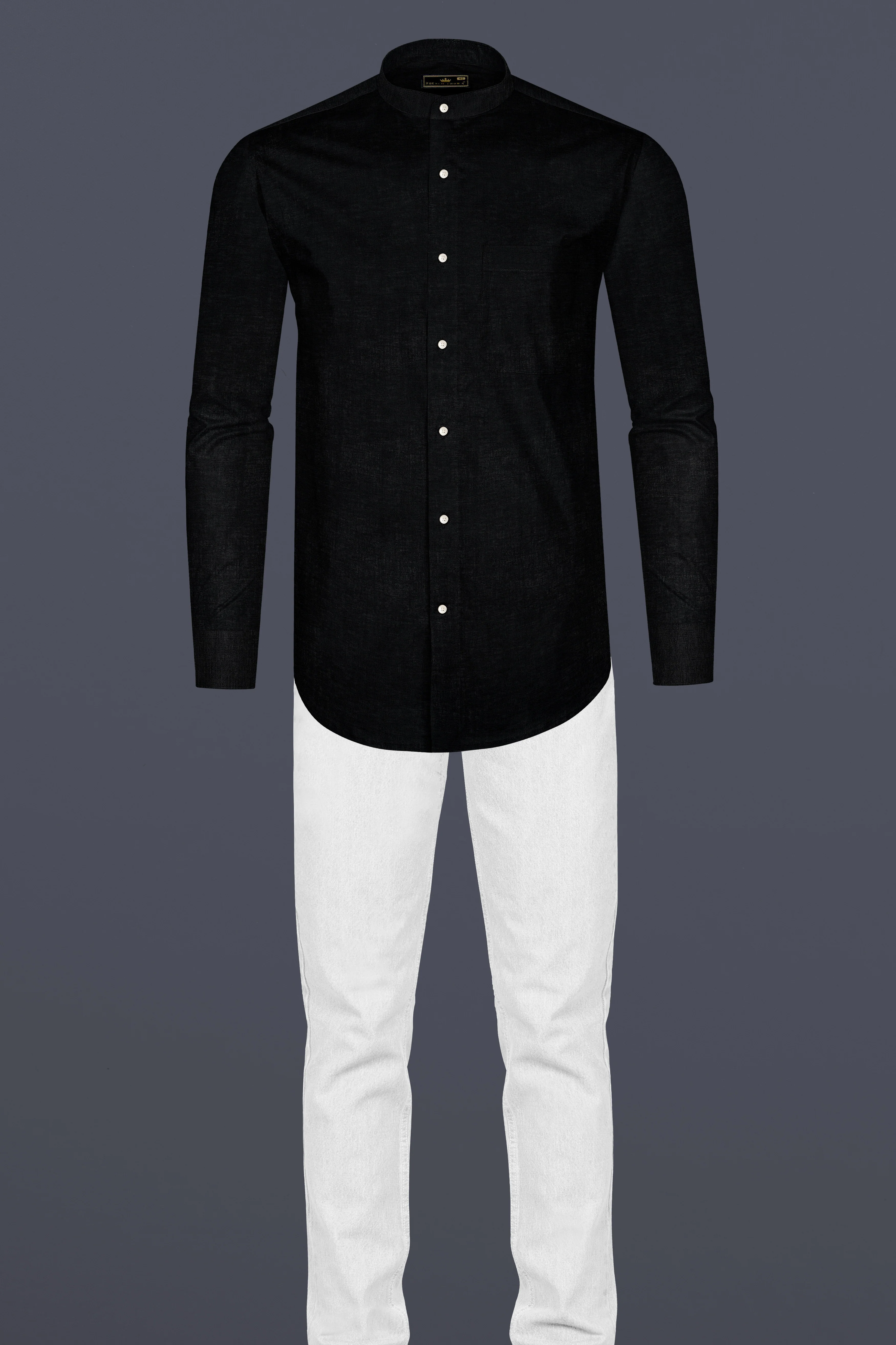Grease Black Luxurious Linen SHIRT - Image 6