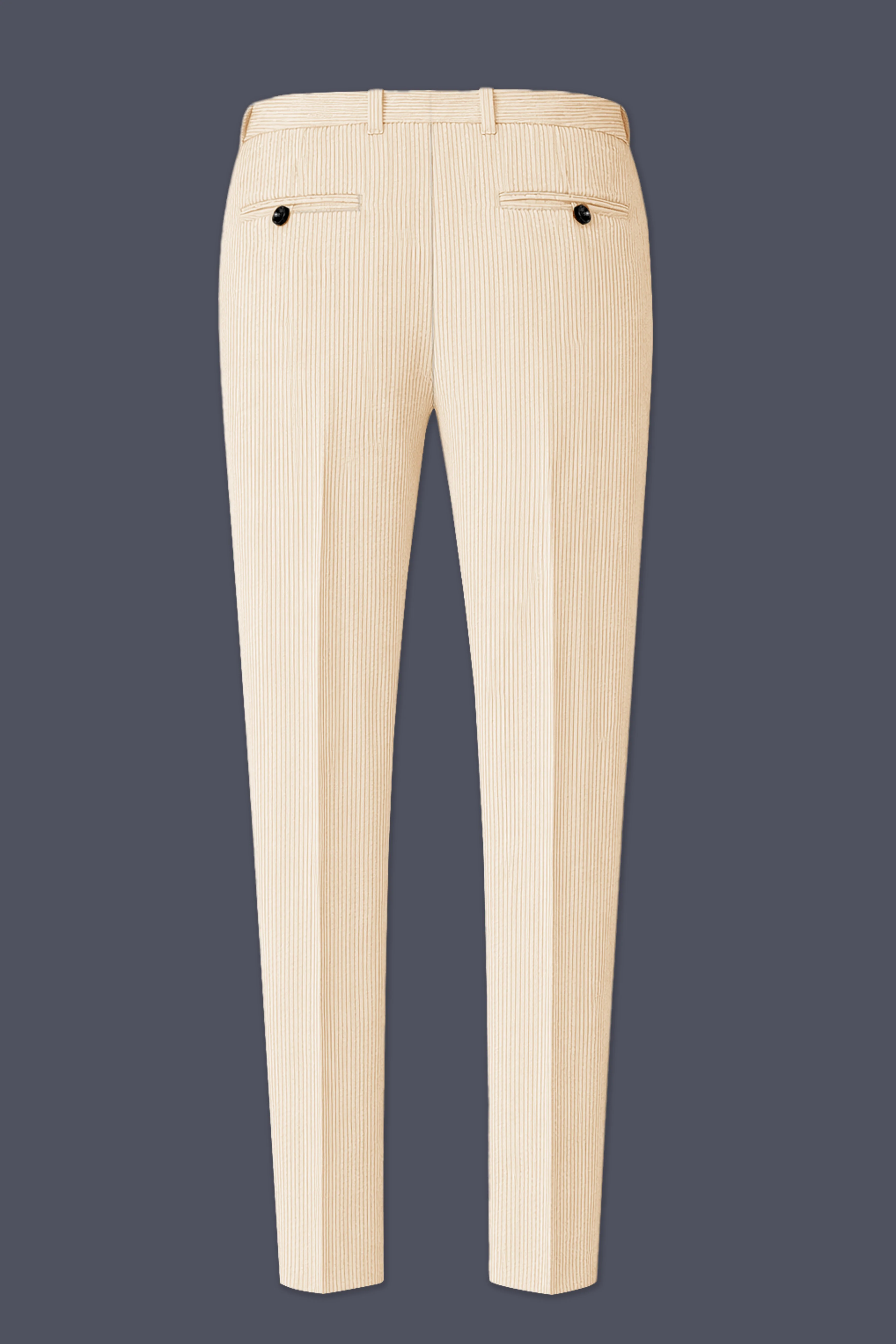 Hispanoro-Spanish Cream Corduroy Single Breasted Sports Suit - Image 14