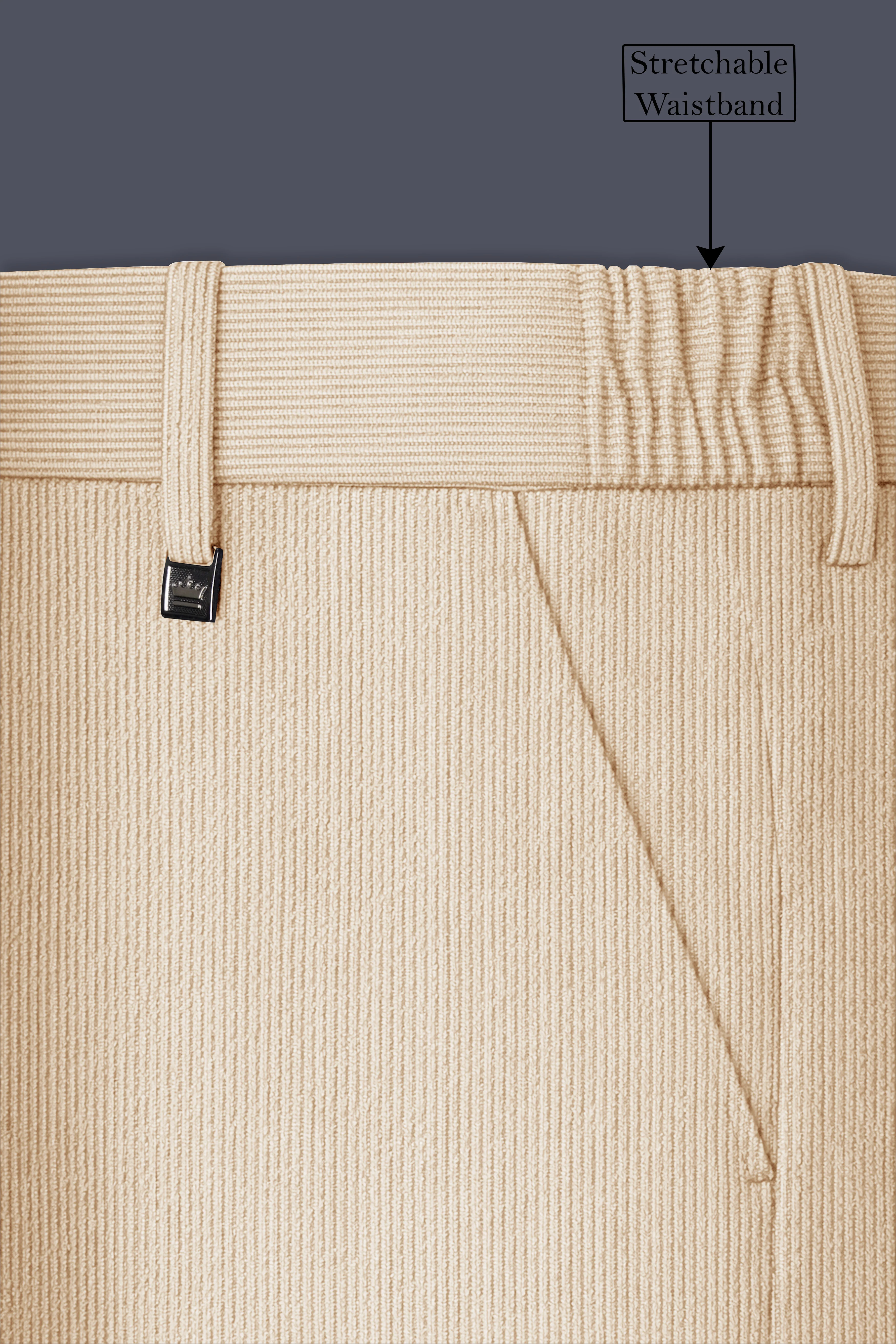 Hispanoro-Spanish Cream Corduroy Single Breasted Sports Suit - Image 15