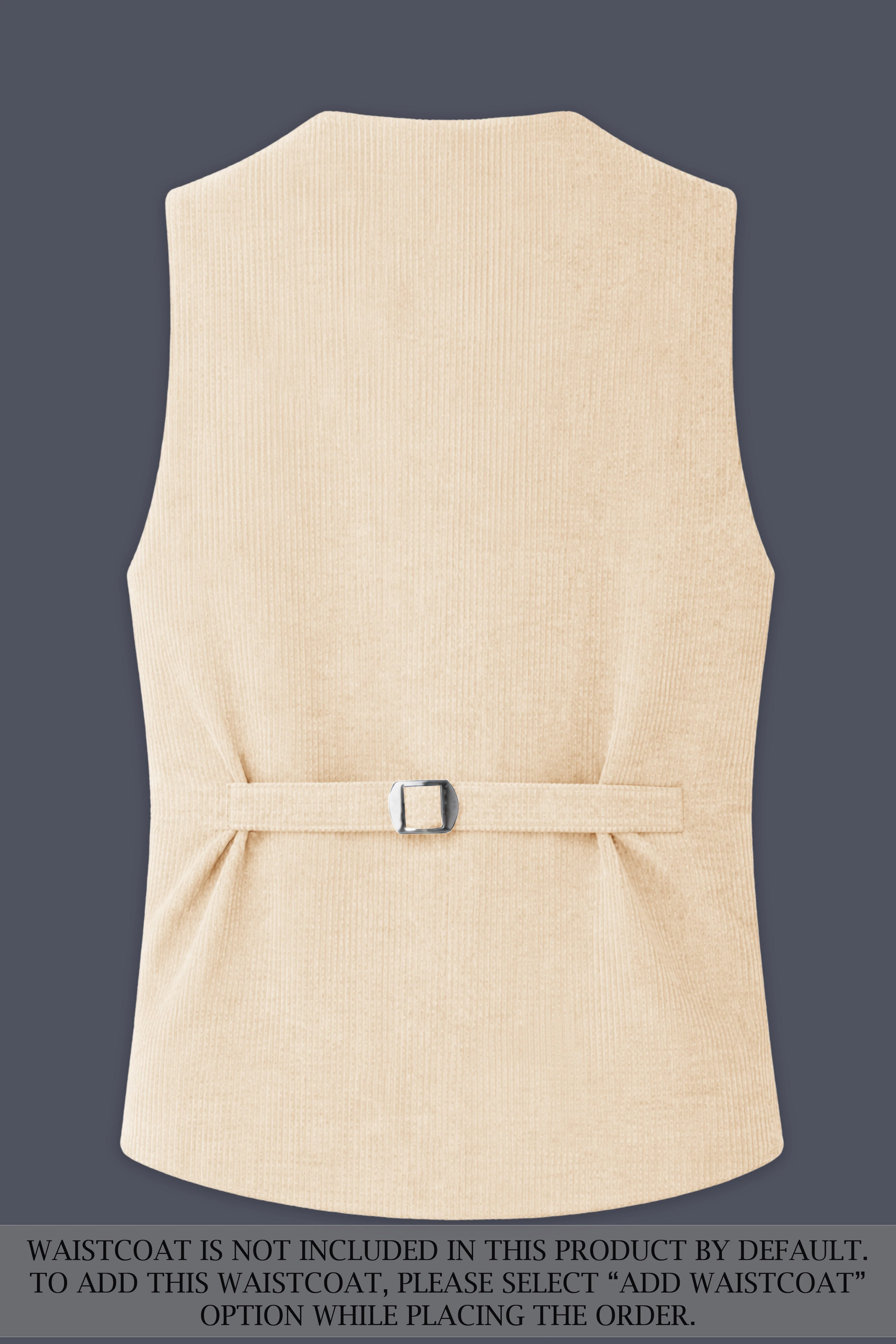 Hispanoro-Spanish Cream Corduroy Single Breasted Sports Suit - Image 17