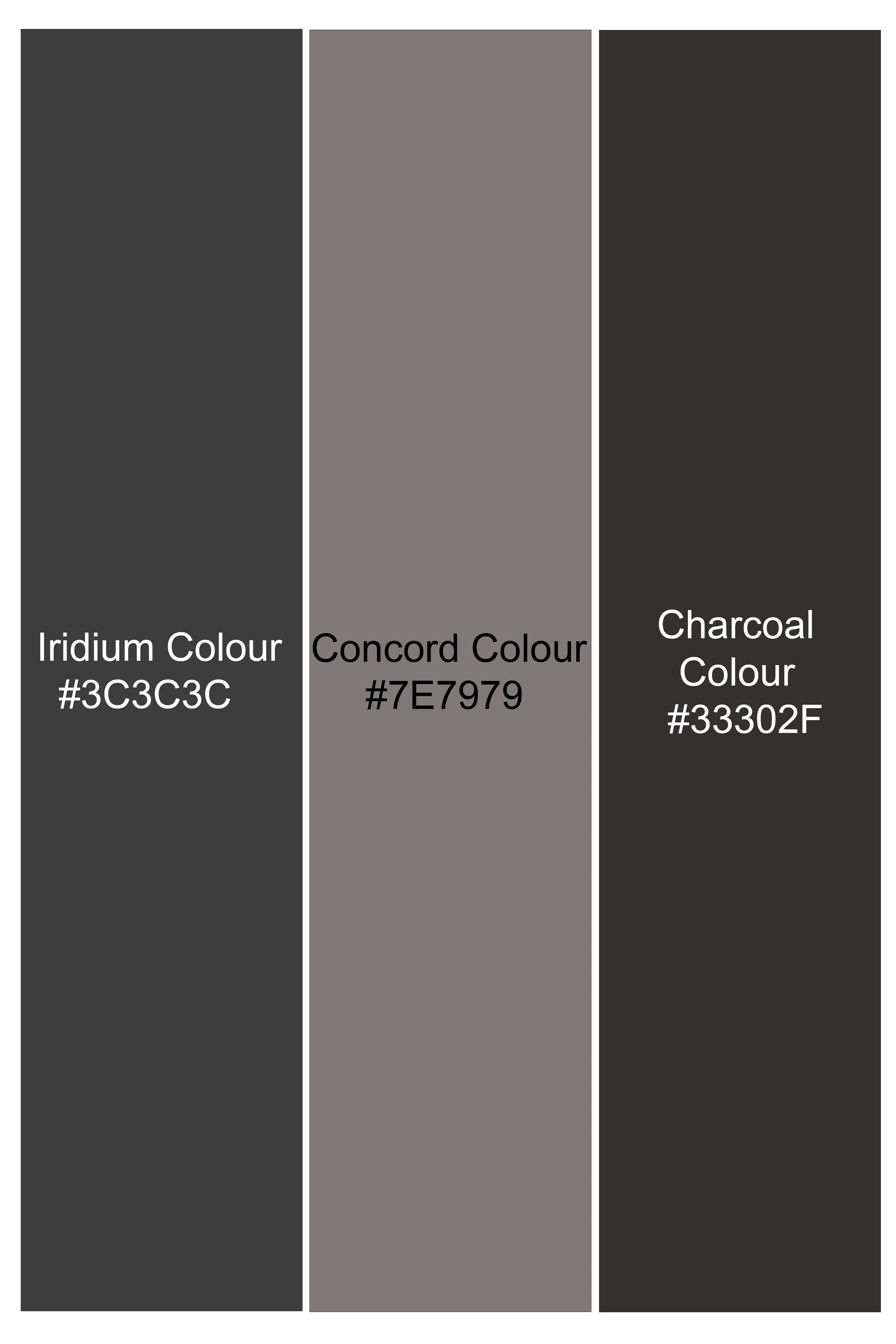 Iridium Gray Plaid Tweed Double Breasted Sports Suit - Image 17