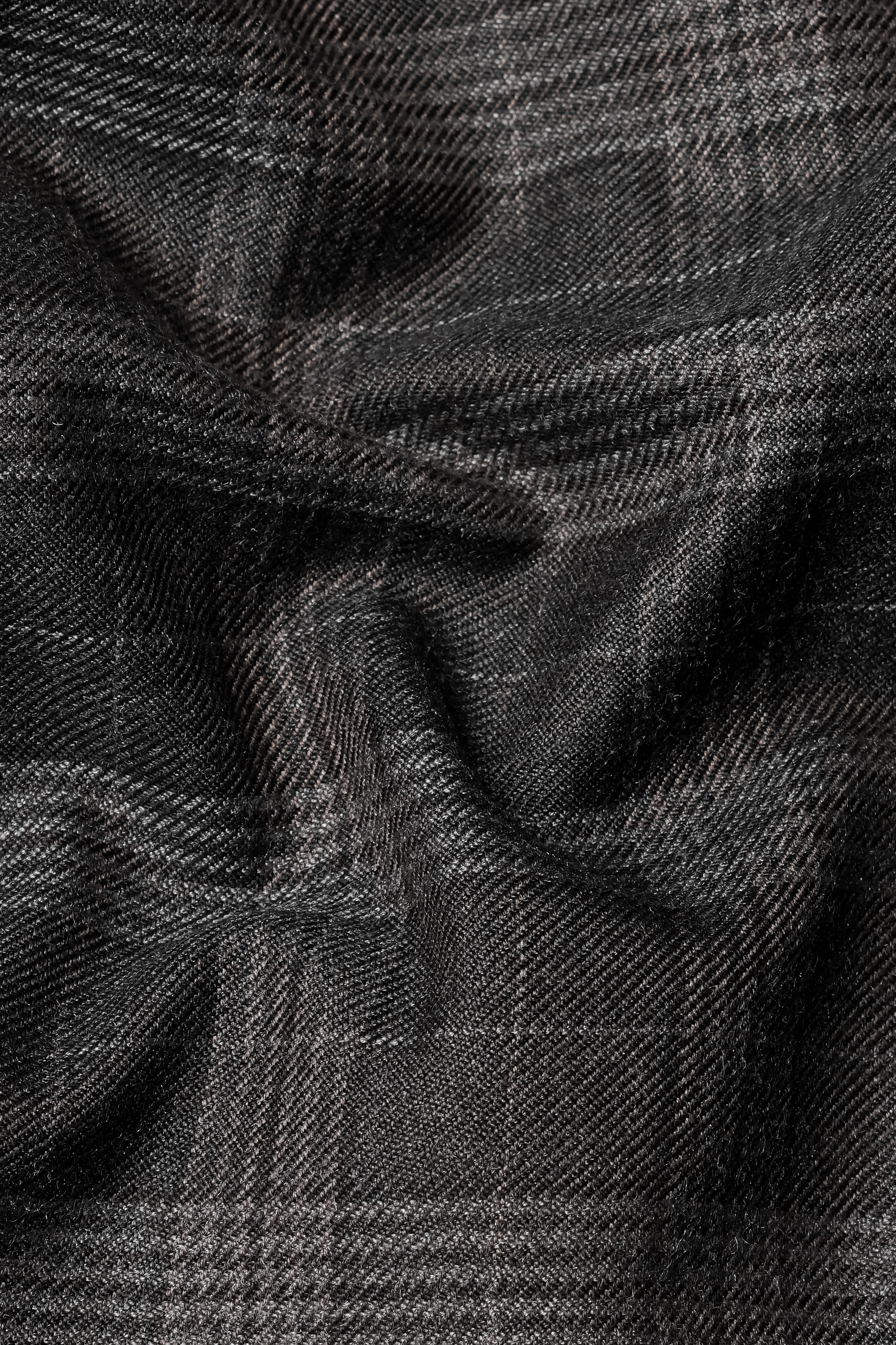 Iridium Gray Plaid Tweed Double Breasted Sports Suit - Image 3