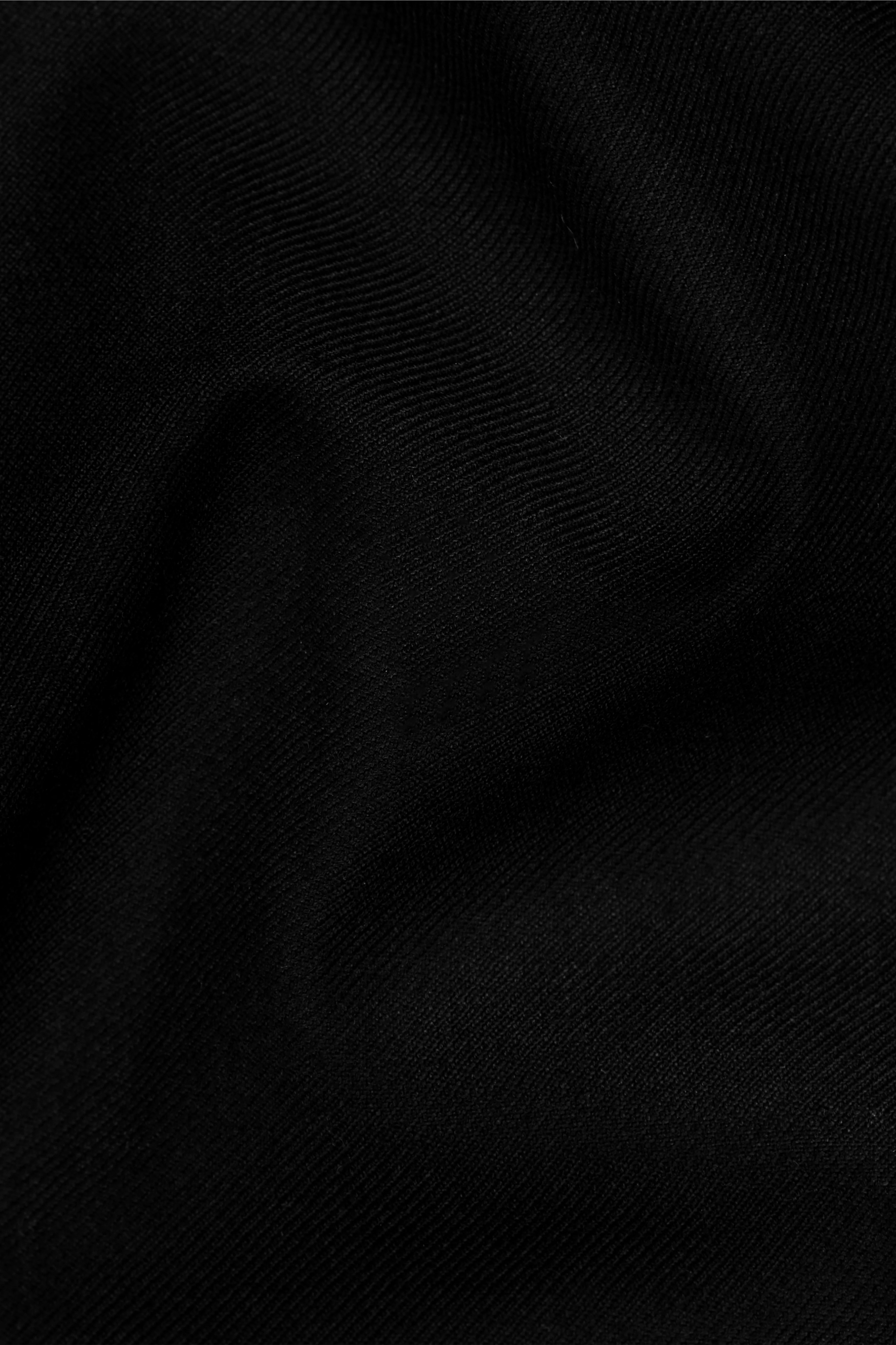 Jade Black Patch Work Designer Blazer with Belt Closure - Image 3