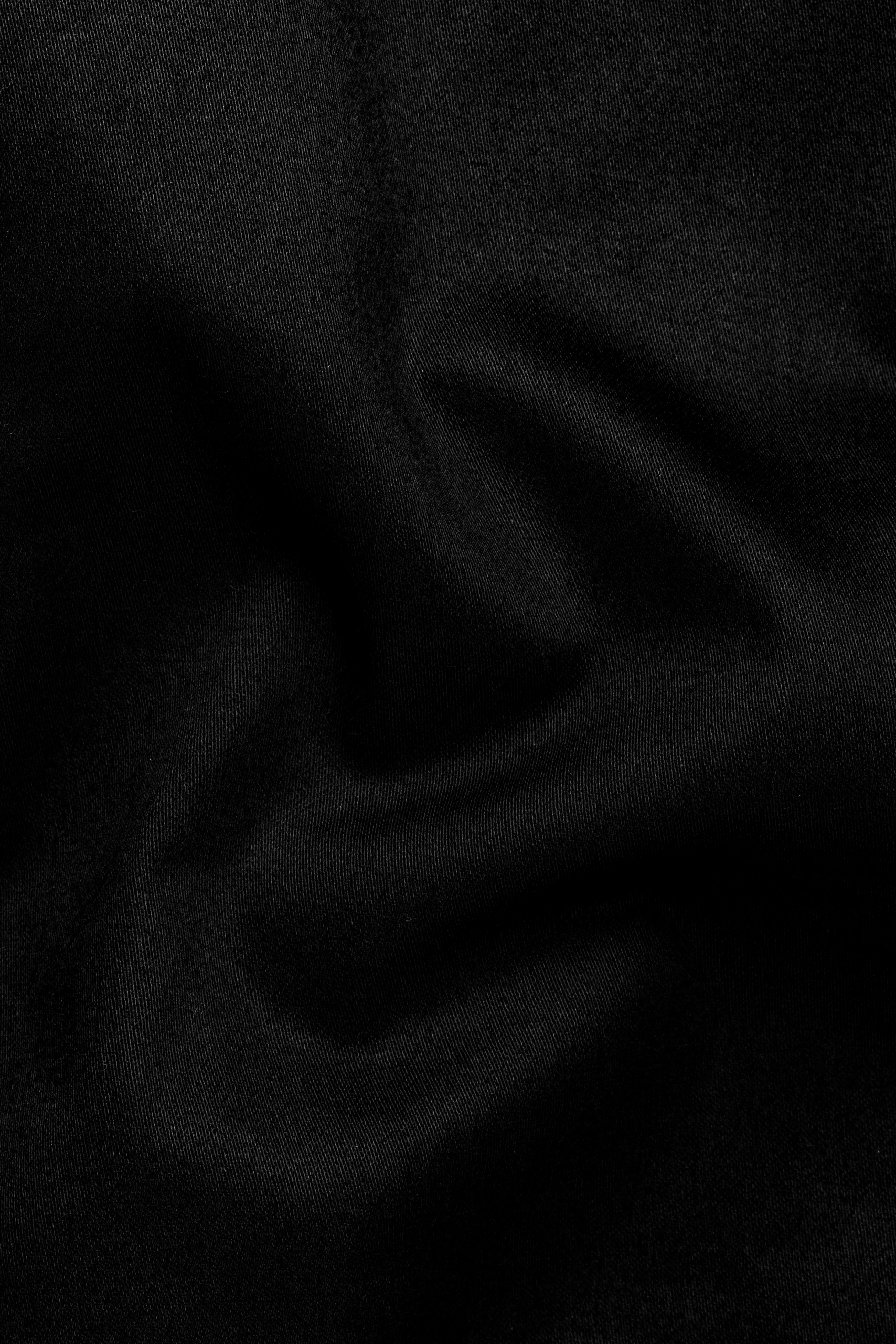 Jade Black Solid Premium Cotton Bandhgala Stretchable Traveler Blazer - Image 3