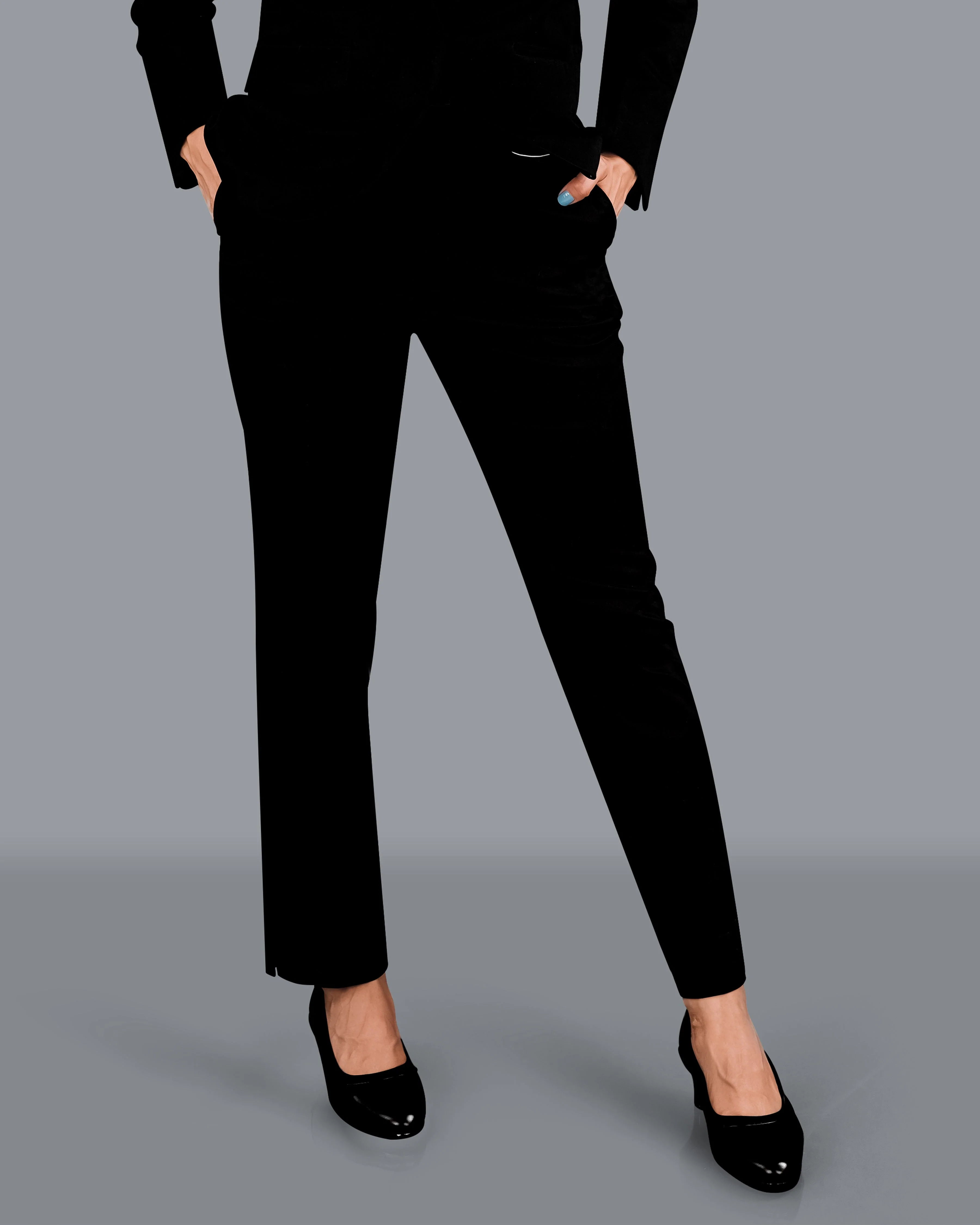 Jade Black Premium Cotton Women's Pant - Image 4