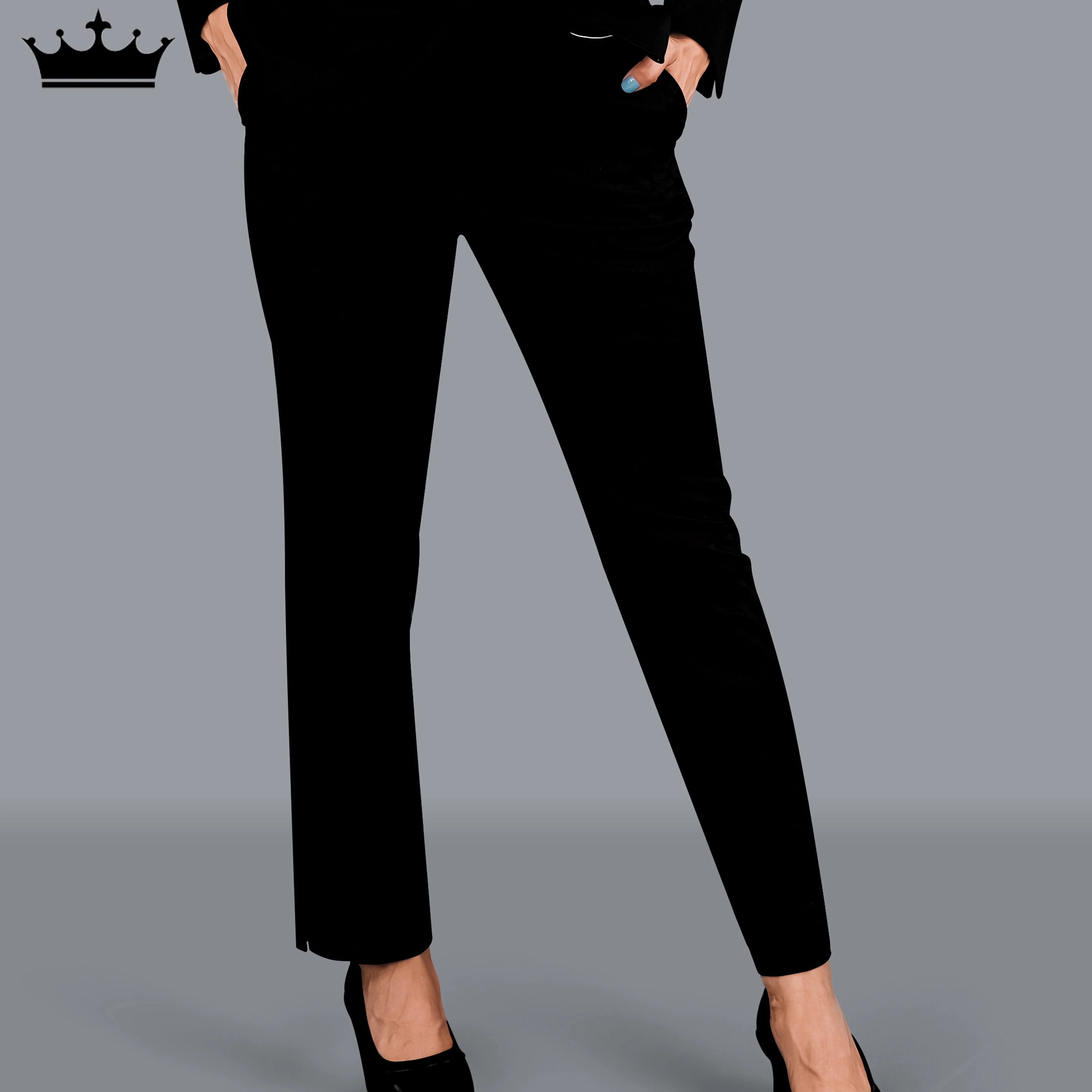 Jade Black Premium Cotton Women's Pant - Image 5