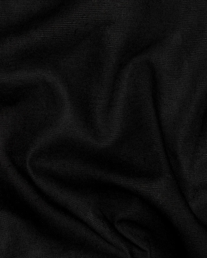 JADE BLACK Luxurious LINEN SHORTS - Image 3