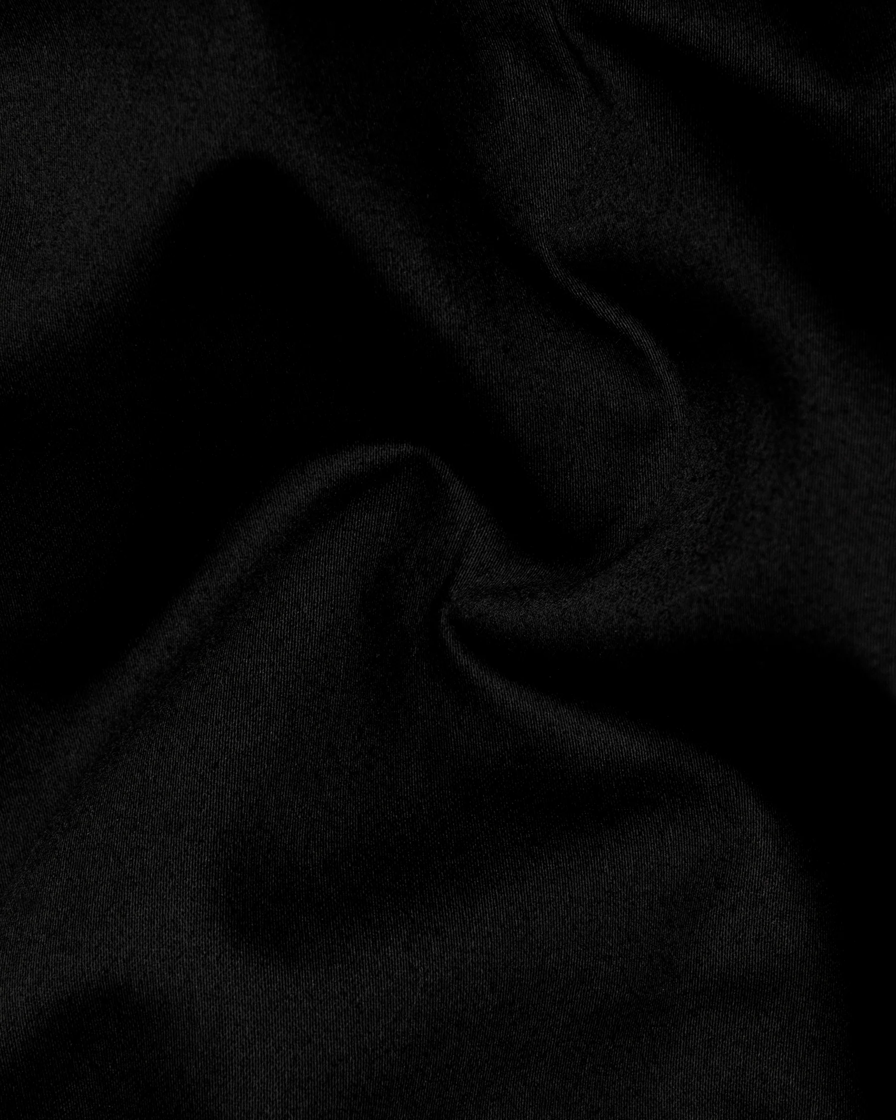 Jade Black with White Borders Premium Cotton Women's Suit - Image 3