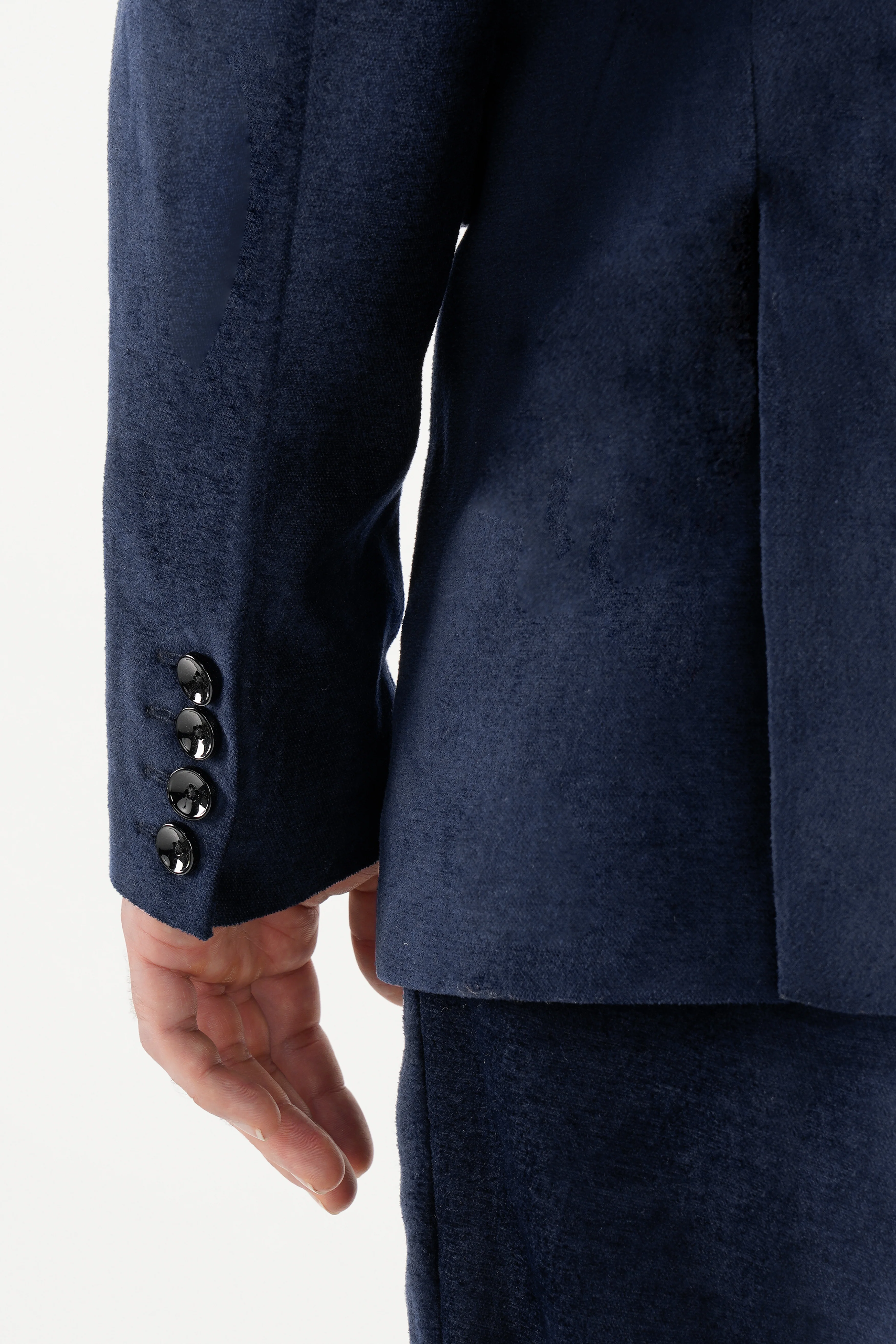 Mirage Blue Single Breasted Tuxedo Blazer - Image 6