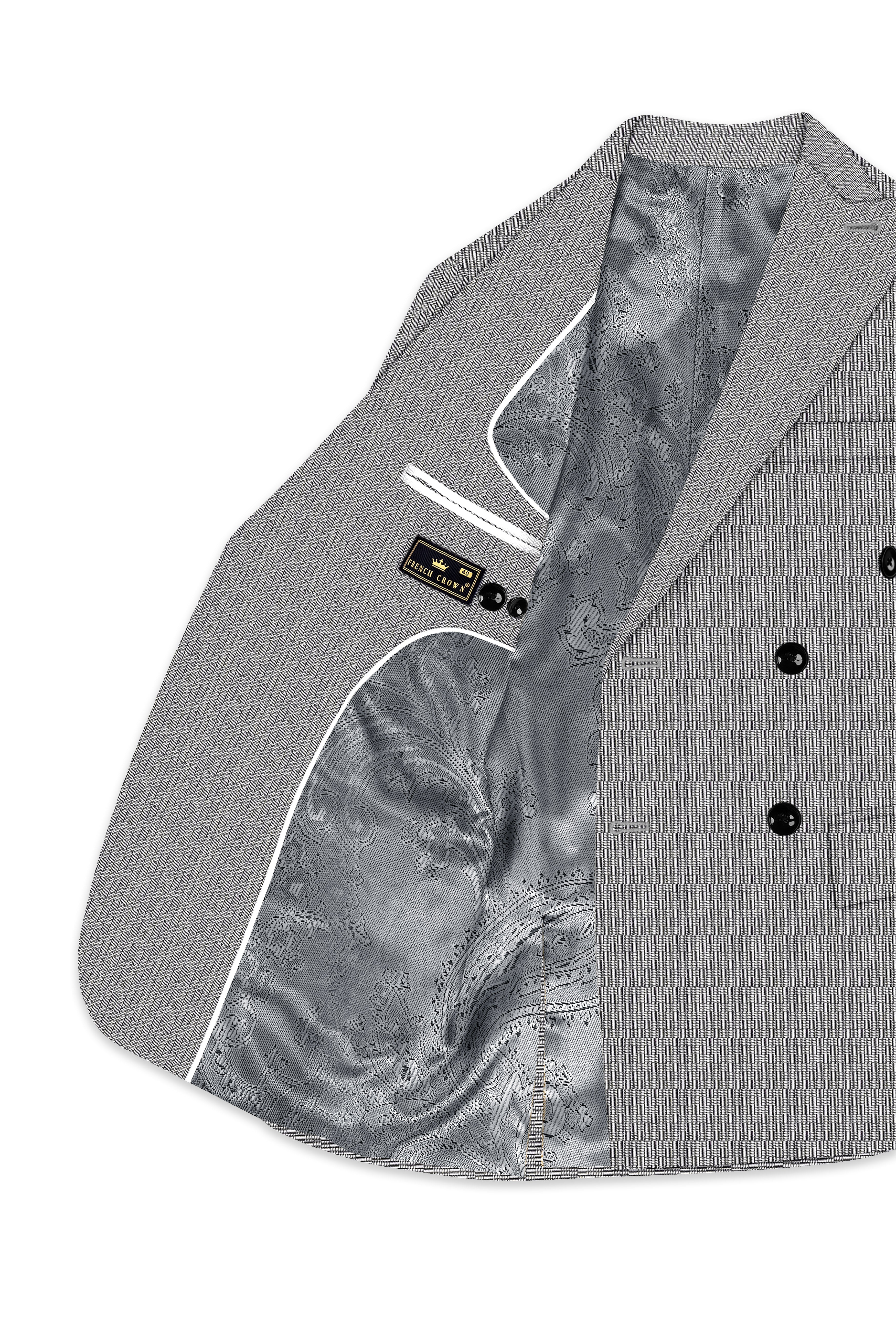 Mobster Gray Double Breasted Suit - Image 6