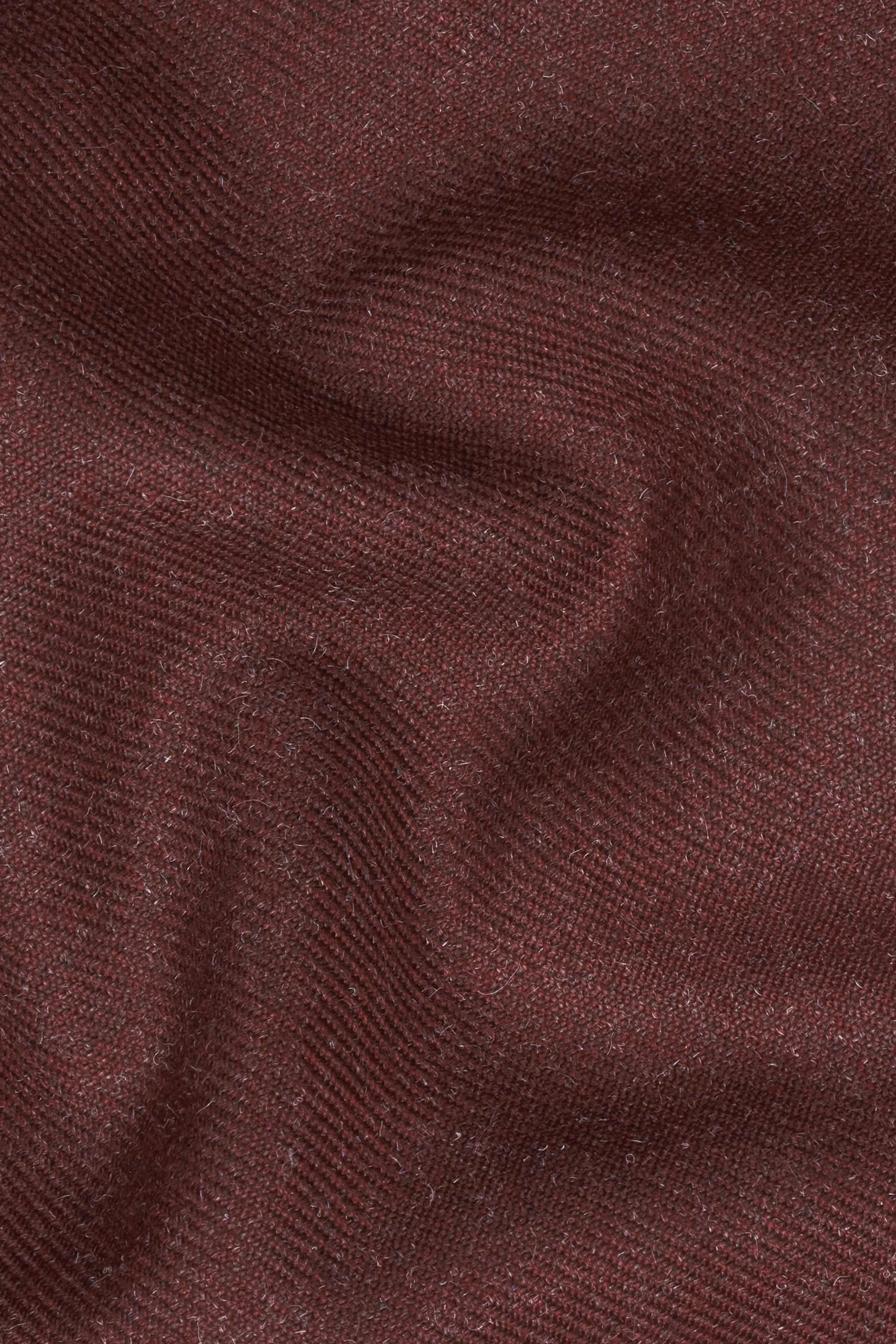 Noir Maroon Tweed Single Breasted Designer Blazer - Image 3