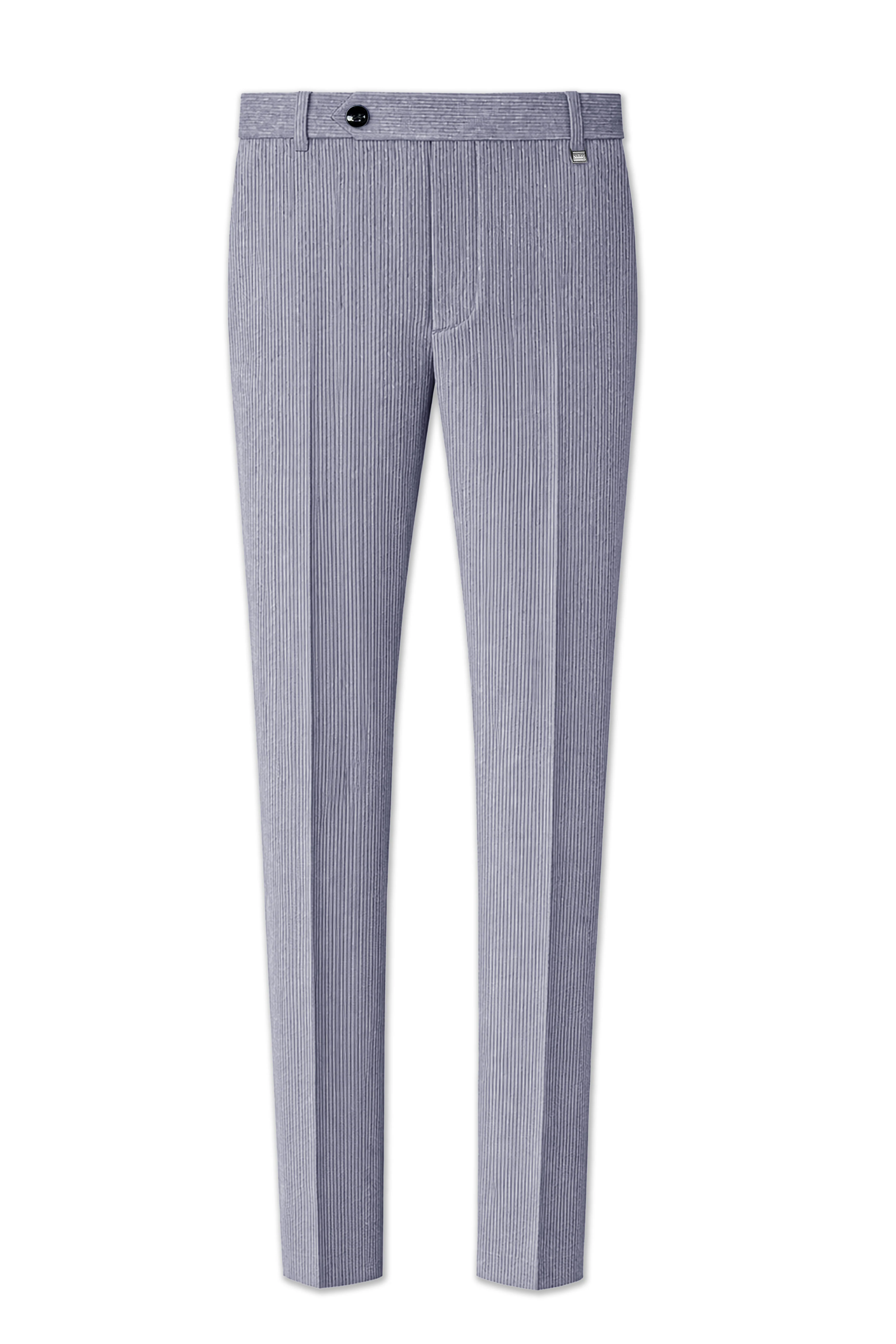 Ribvoro-Topaz Gray Corduroy Single Breasted Sports Suit - Image 13