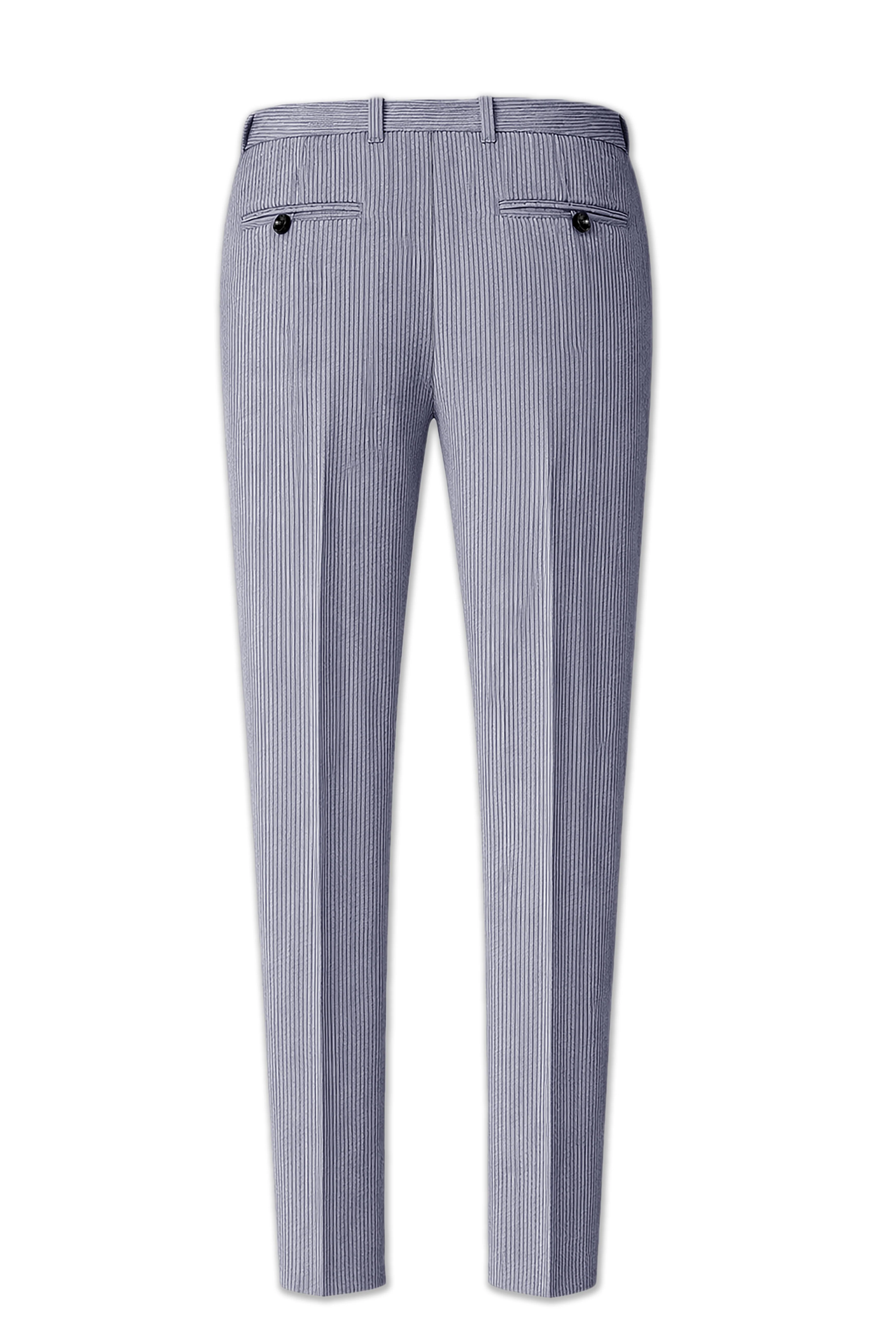 Ribvoro-Topaz Gray Corduroy Single Breasted Sports Suit - Image 14