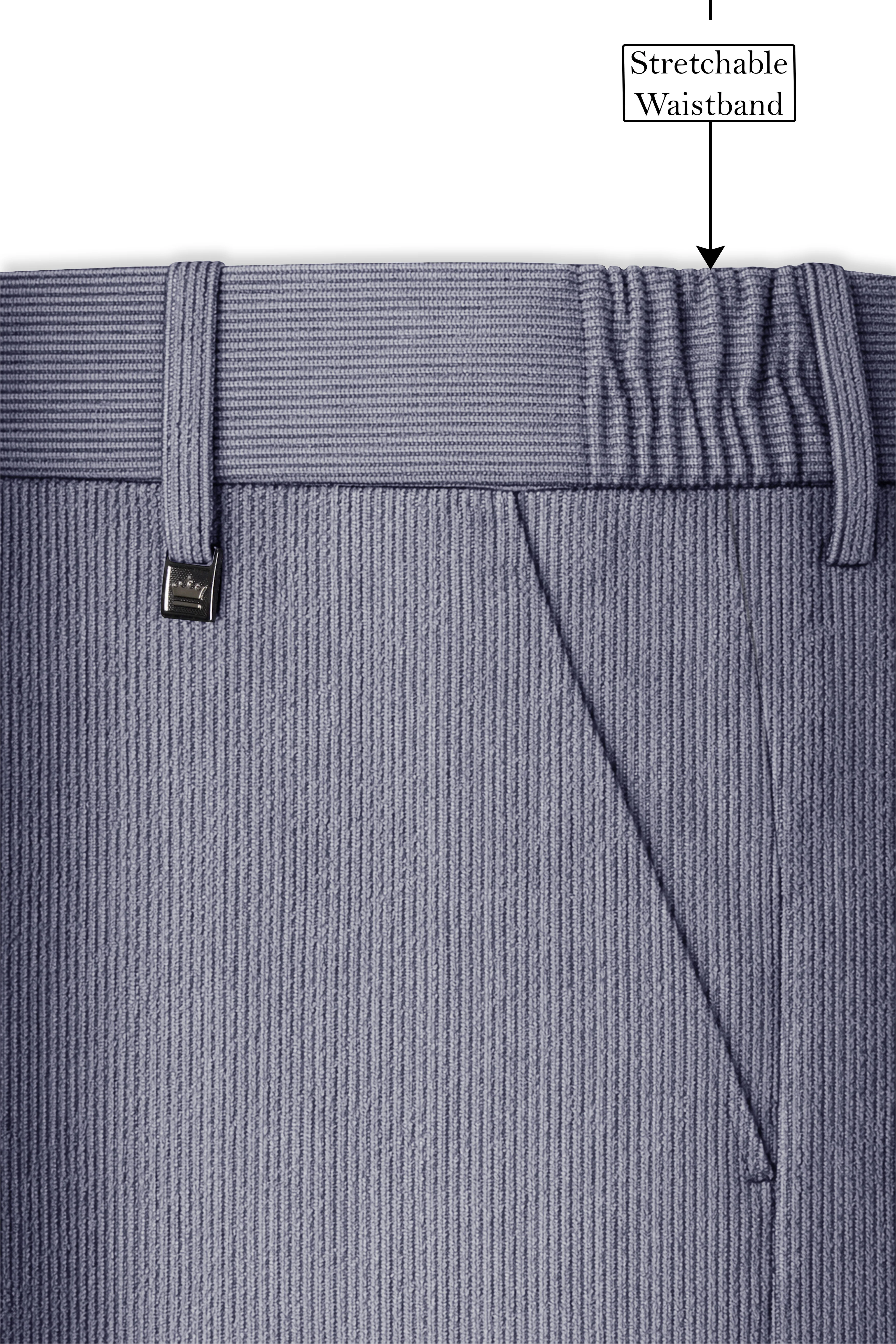 Ribvoro-Topaz Gray Corduroy Single Breasted Sports Suit - Image 15