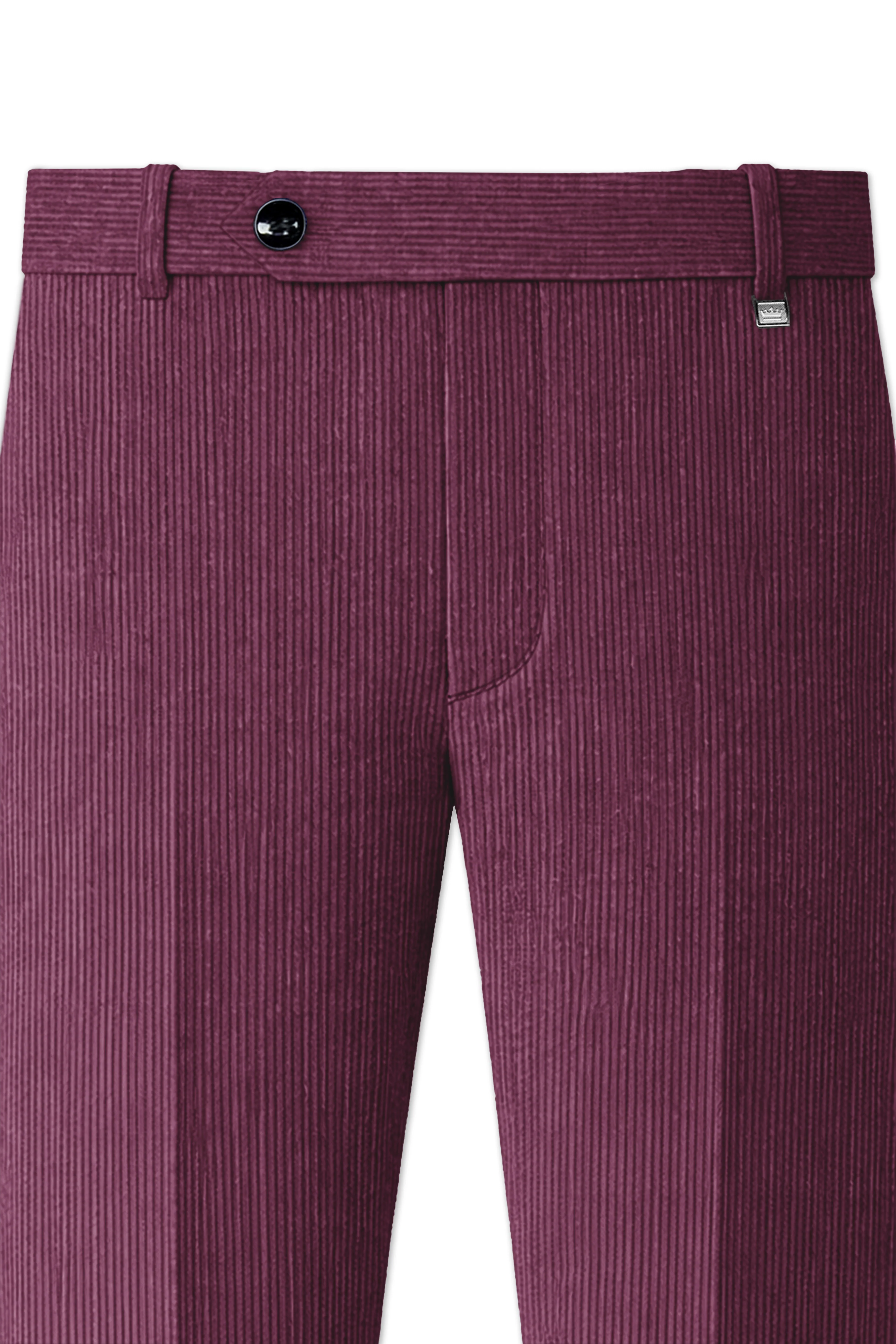 Roselux-Cosmic Pink Corduroy Single Breasted Sports Suit - Image 12