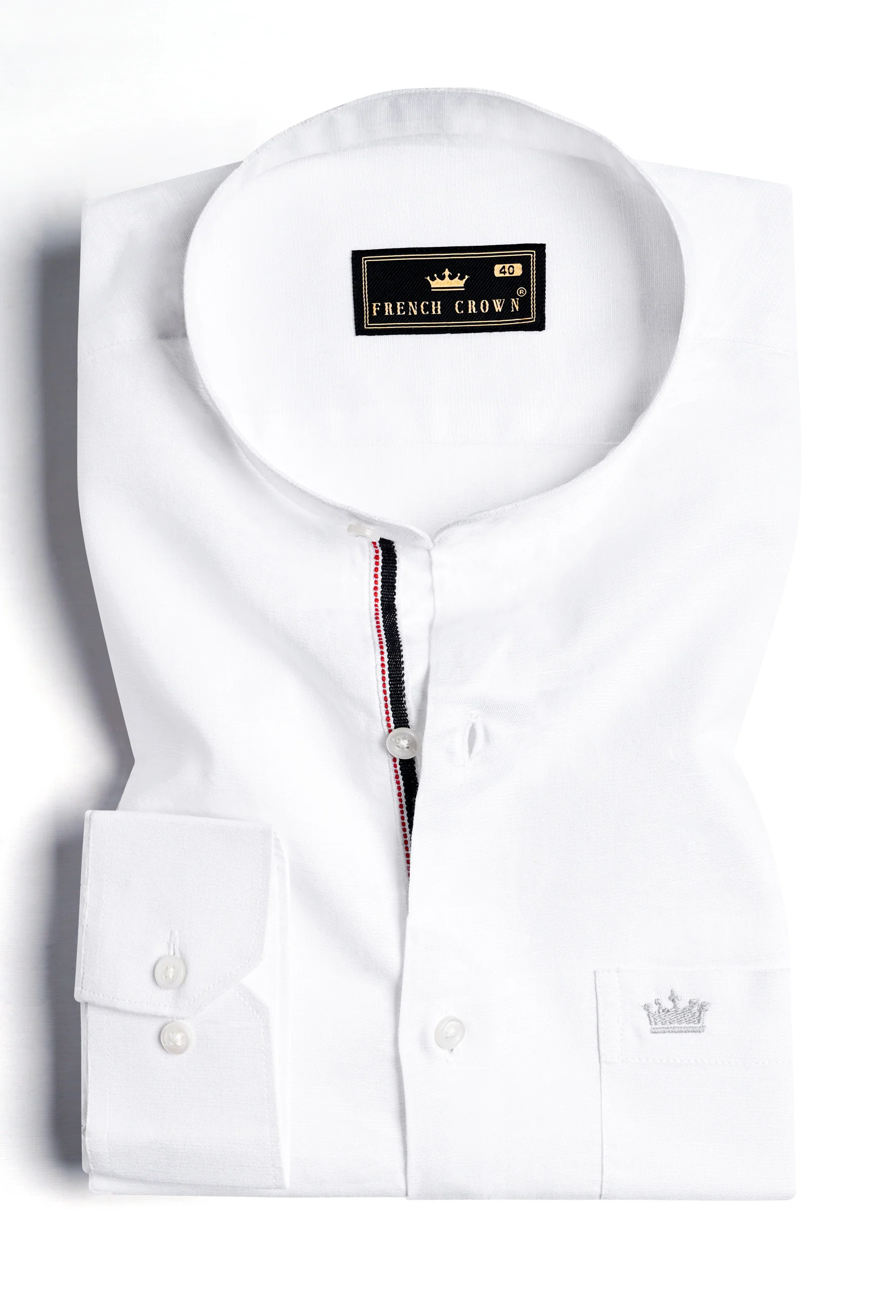 Snow White Luxurious Linen Shirt. - Image 3
