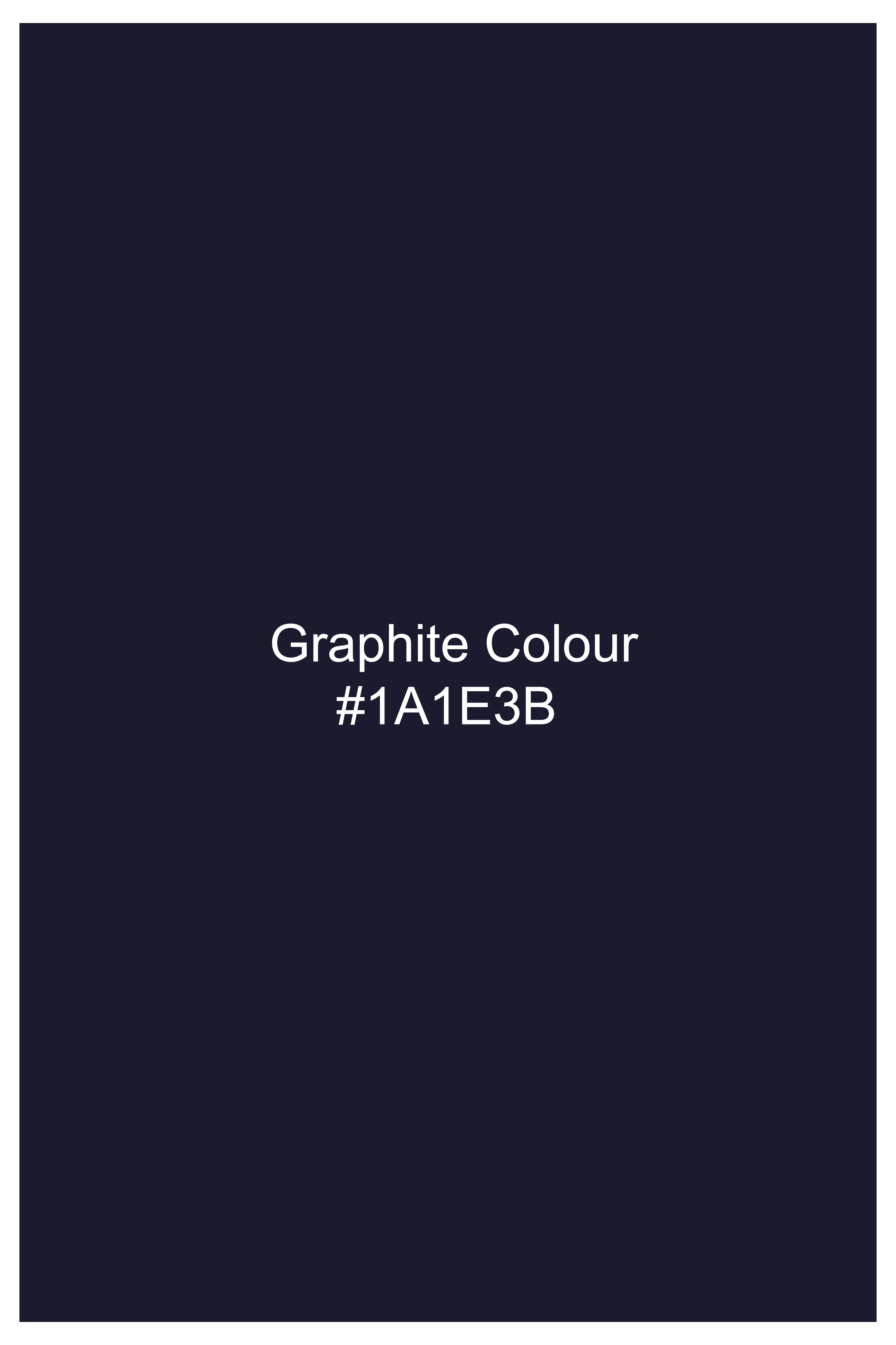 Striora-Graphite Denim Blue Striped Super Soft Premium Cotton Casual Shirt - Image 7